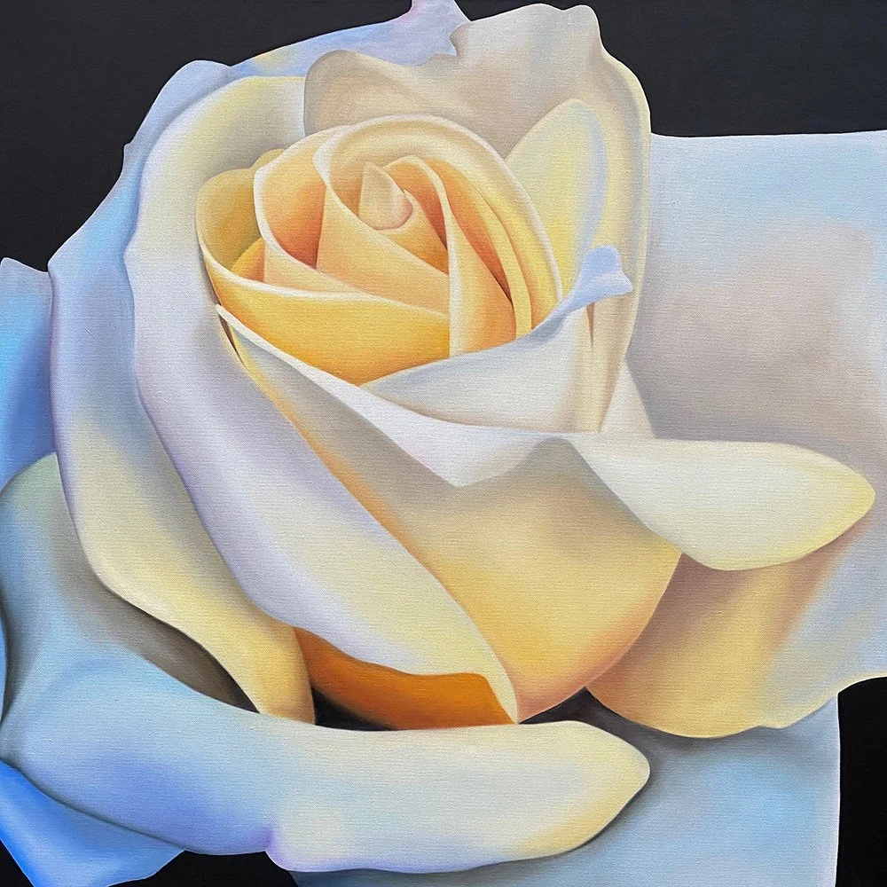 Marble Rose, 2020, oil/acrylic on canvas, 80x80x2cm (sold)