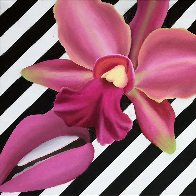 Kiss I, 2018, oil/acrylic on canvas, 40x40x2cm (available)