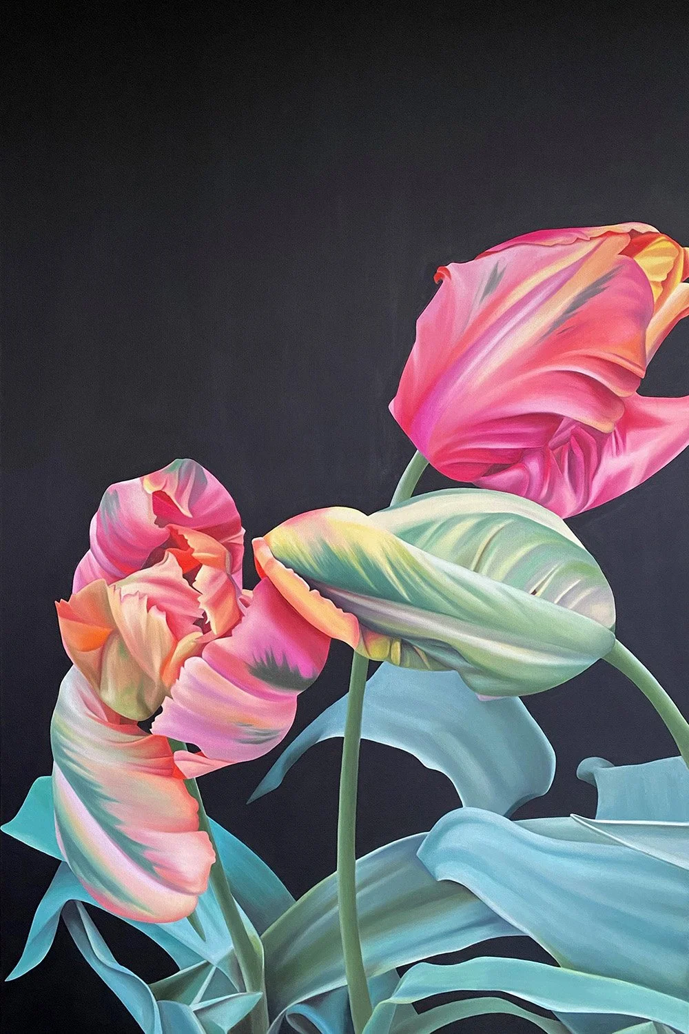 Avignon Parrot, 2021, oil/acrylic on canvas, 120x80x4cm (sold)