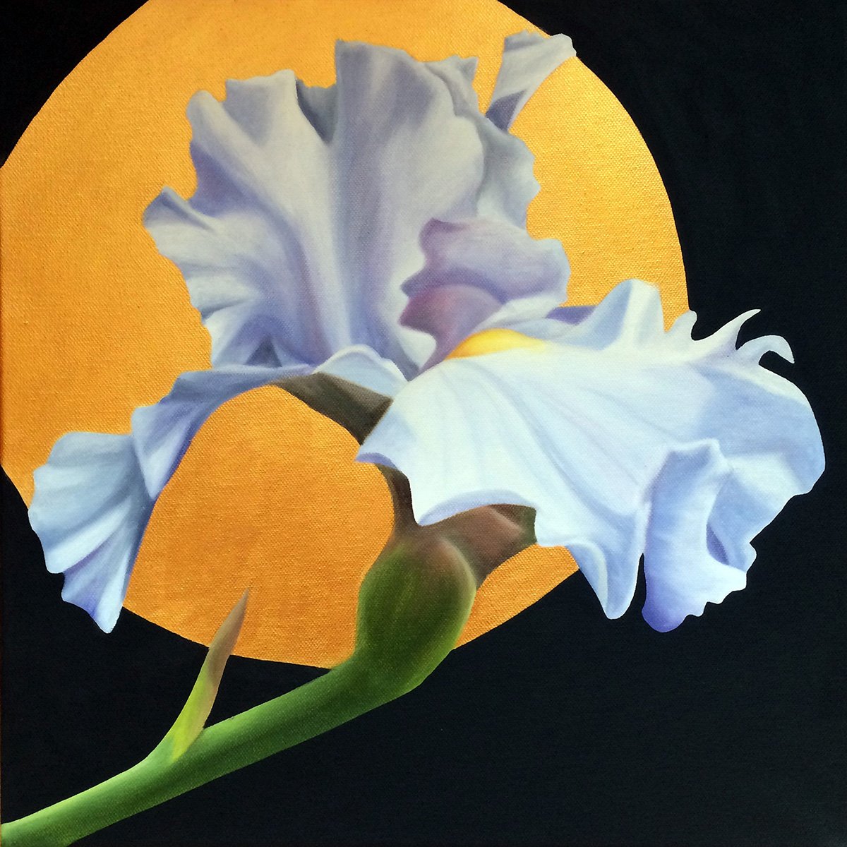 Pale Blue, 2018, oil/acrylic on canvas, 40x40x2cm (sold)