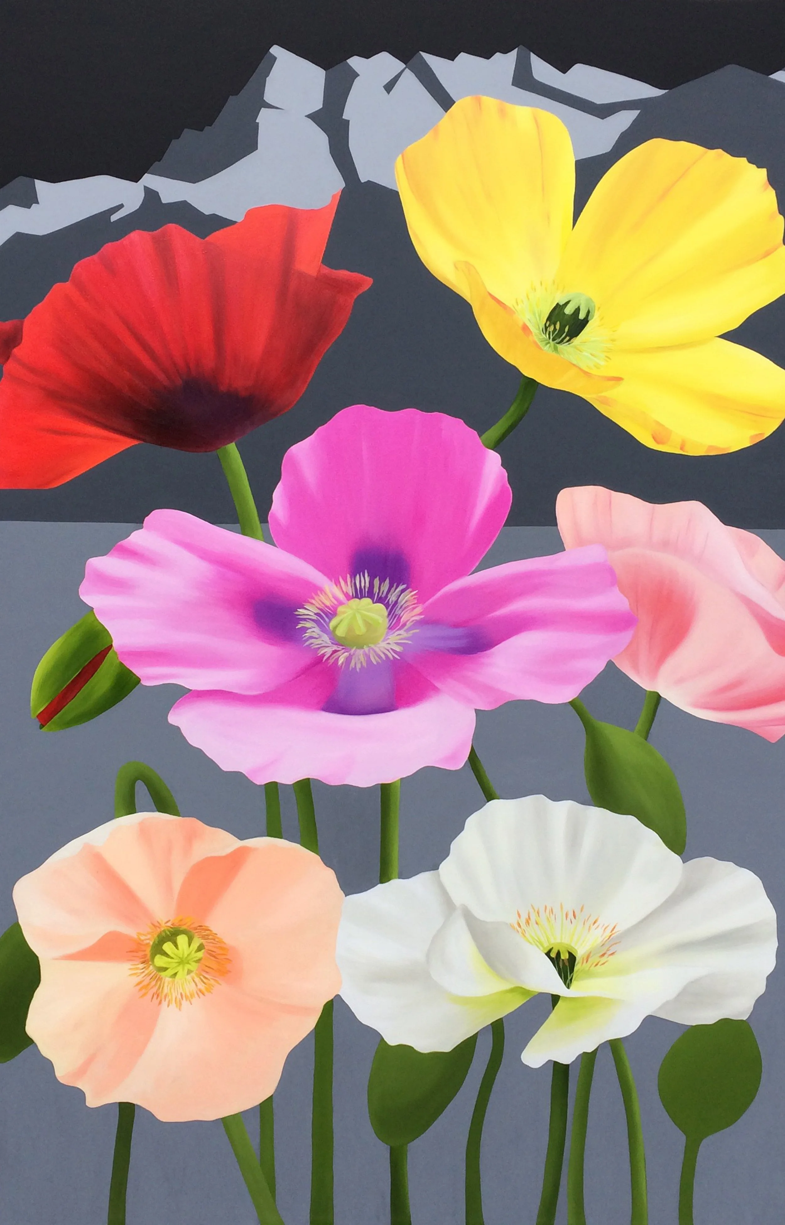 Montreux, 2017, oil/acrylic on plywood, 100x150x4cm (available)