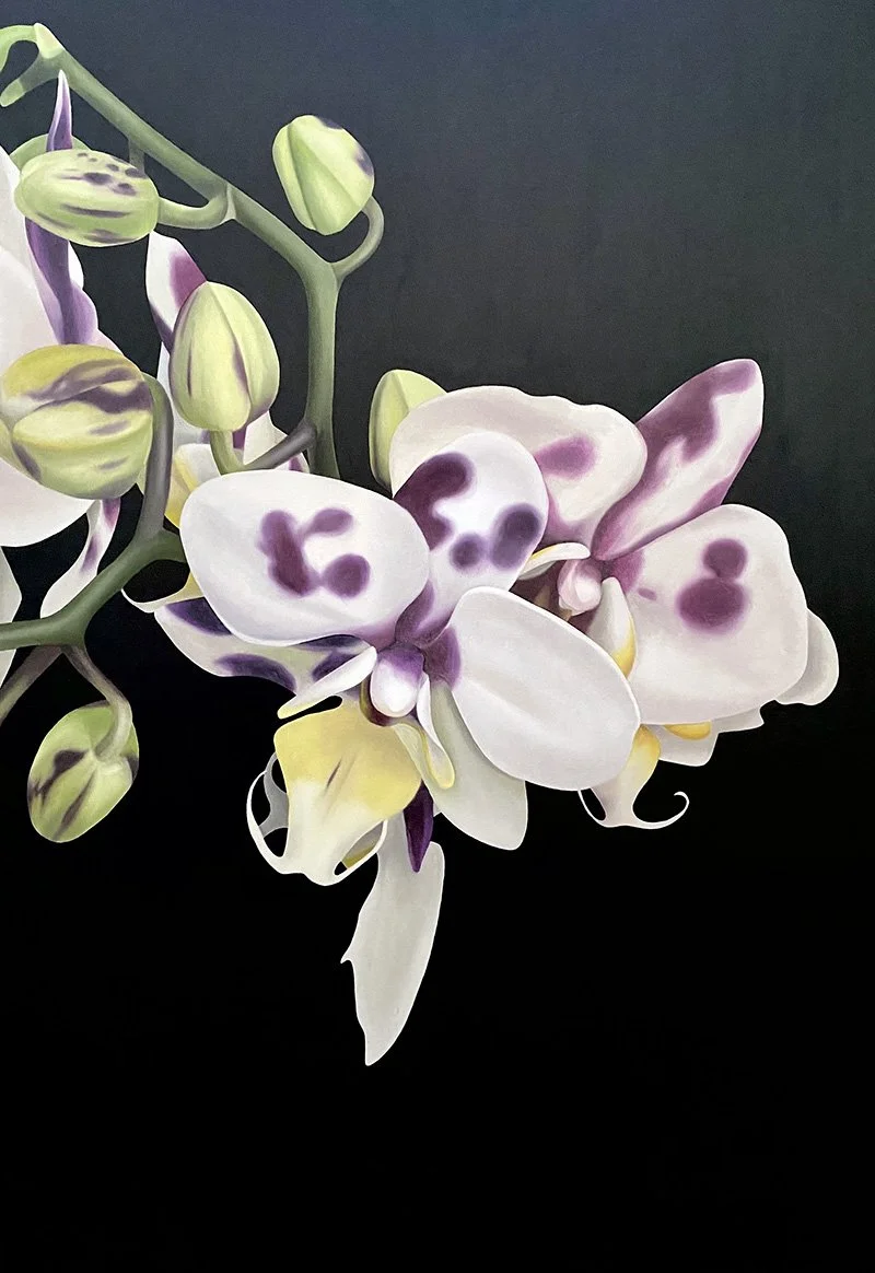 Midnight White, 2021, oil/acrylic on canvas, 100x70x2cm (available)