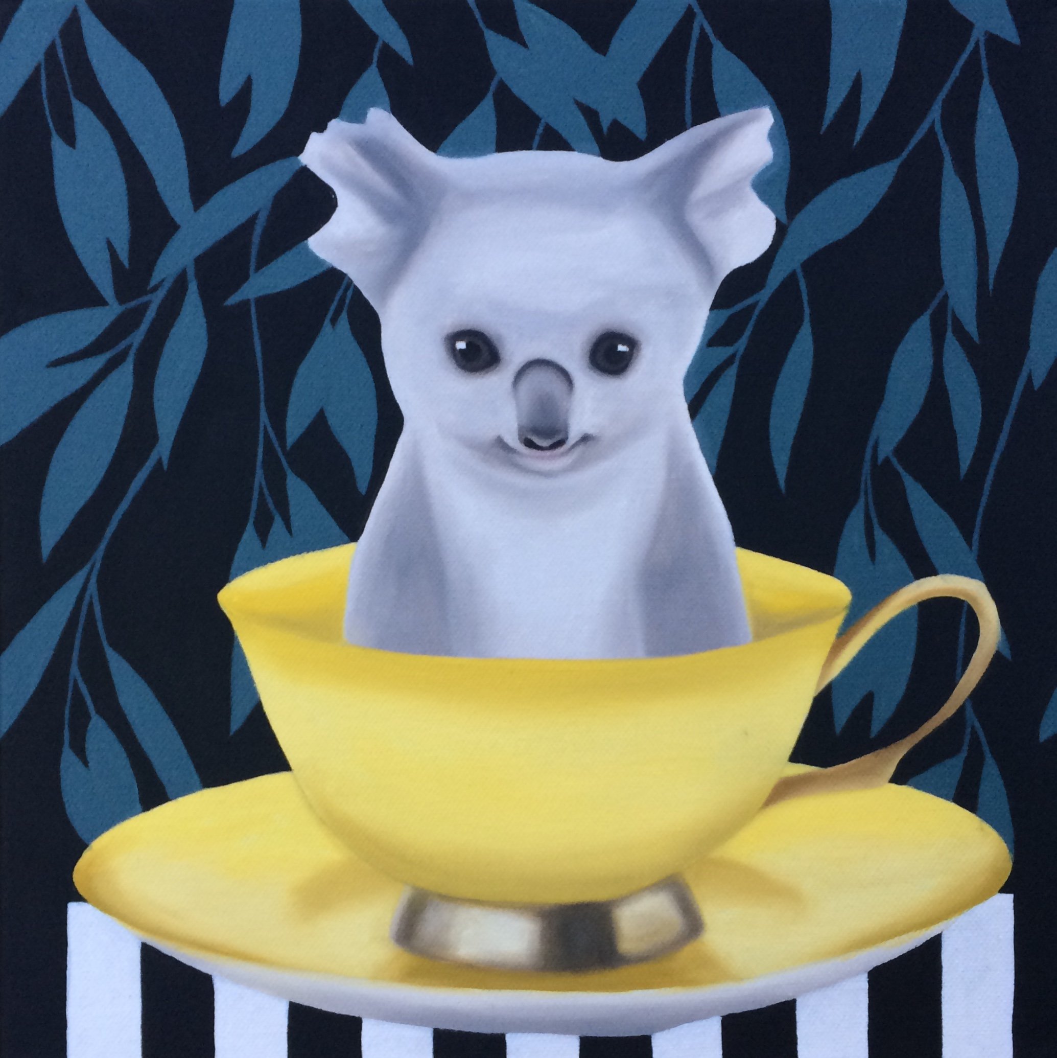 Little Koala, 2018, oil/acrylic on canvas, 40x40x2cm (sold)