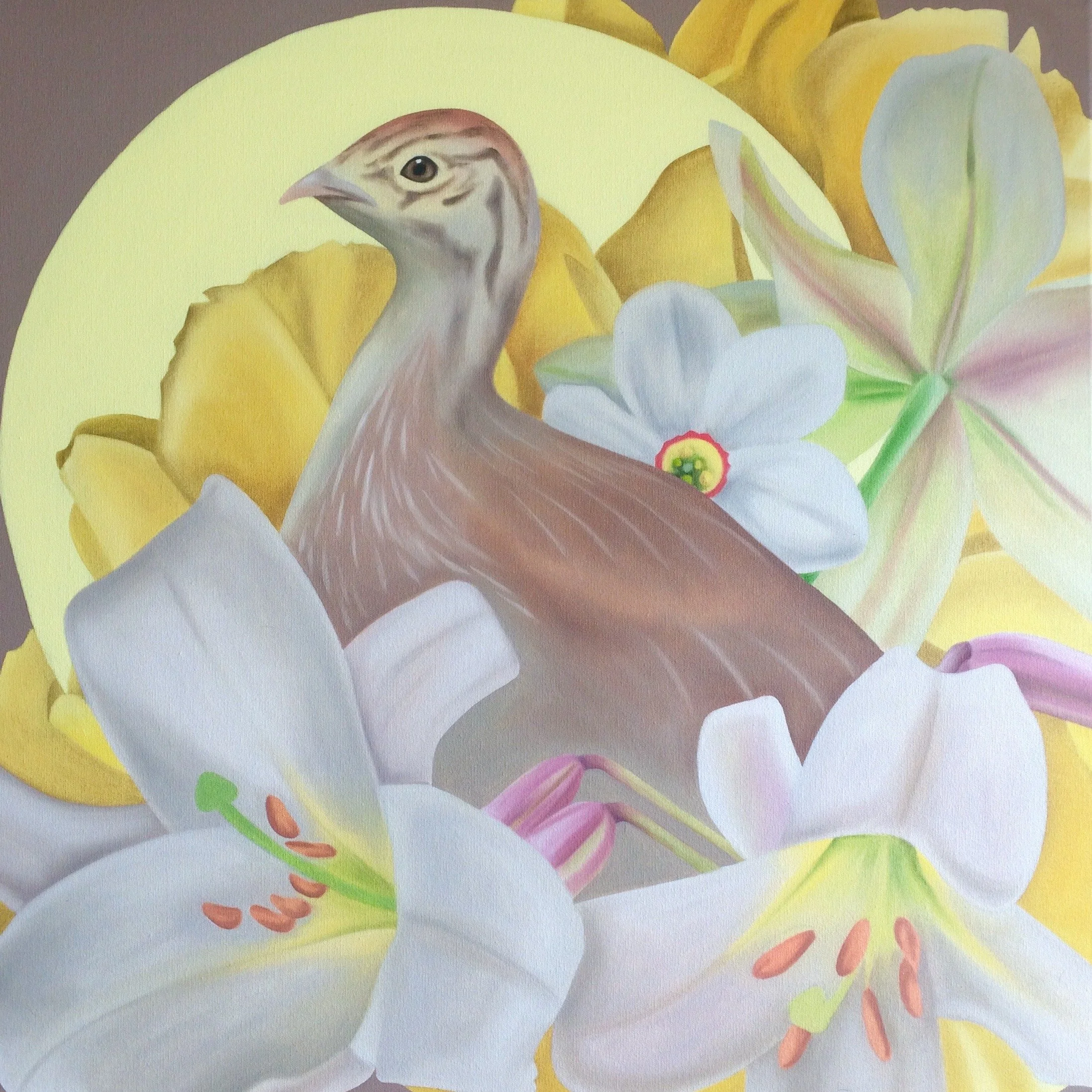 Irbes, 2019, triptych, oil on canvas, 70x70x2cm (commission work)