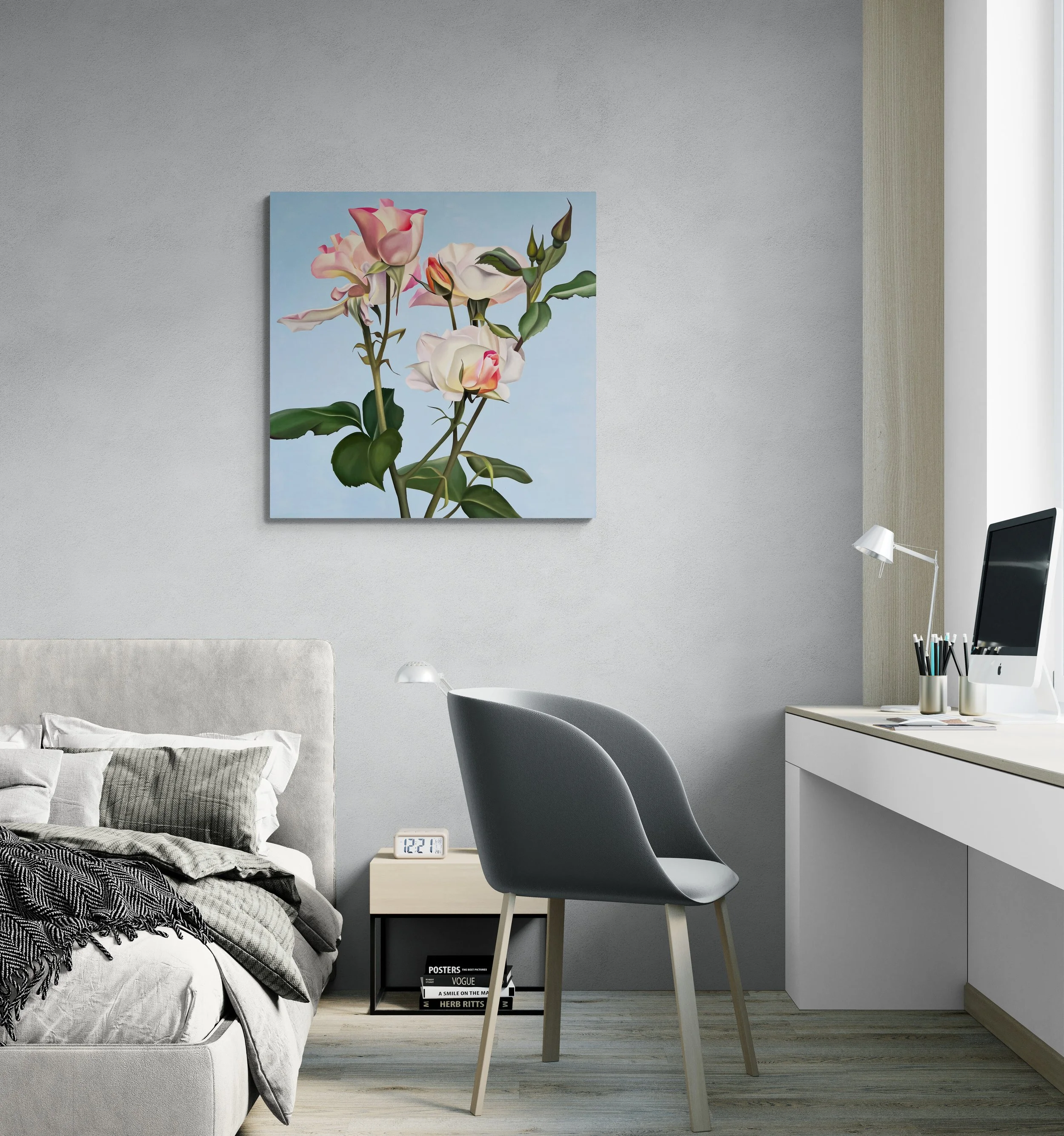 Blissfully Pink_artist_Ildze Ose_2022_modern-bedroom-with-a-study-desk.jpg