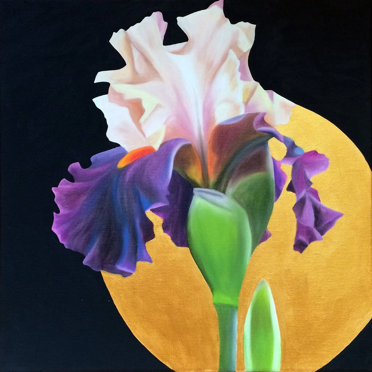 Purple Velvet, 2018, oil/acrylic on canvas, 40x40x2cm (sold)