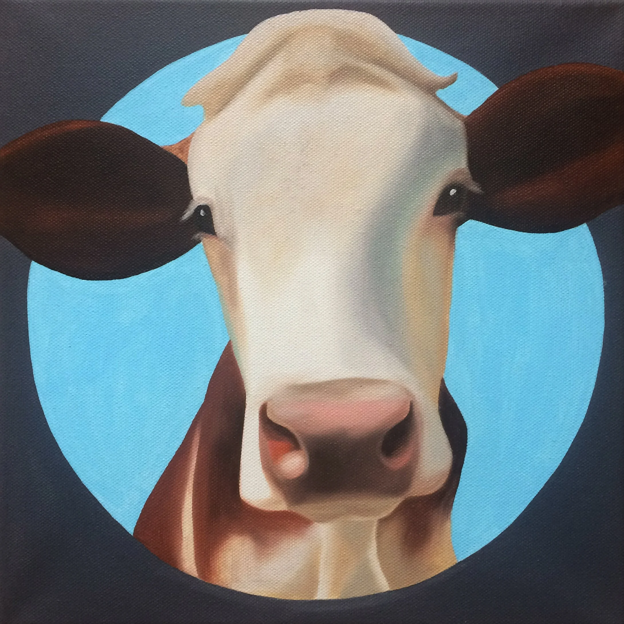 Miss Sky Blue, 2018, oil/acrylic on canvas, 30x20x2cm (sold)