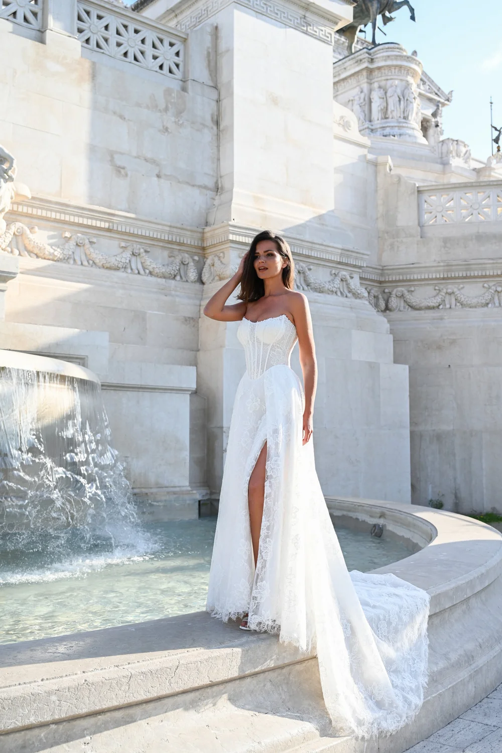 sachin and babi light blue dress Adelais London main image 1