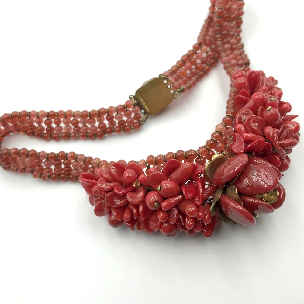 Louis Rousselet Flower Necklace - Jewels Past