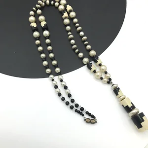 Collier Vintage 2 Rangs - Françoise Montague - Verre De Murano - Occasion