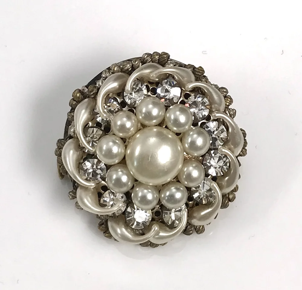 Grande Broche Bijou Vintage Louis Rousselet Années 1930/40 - Bijou De Créateur Ancien - Occasion Portée