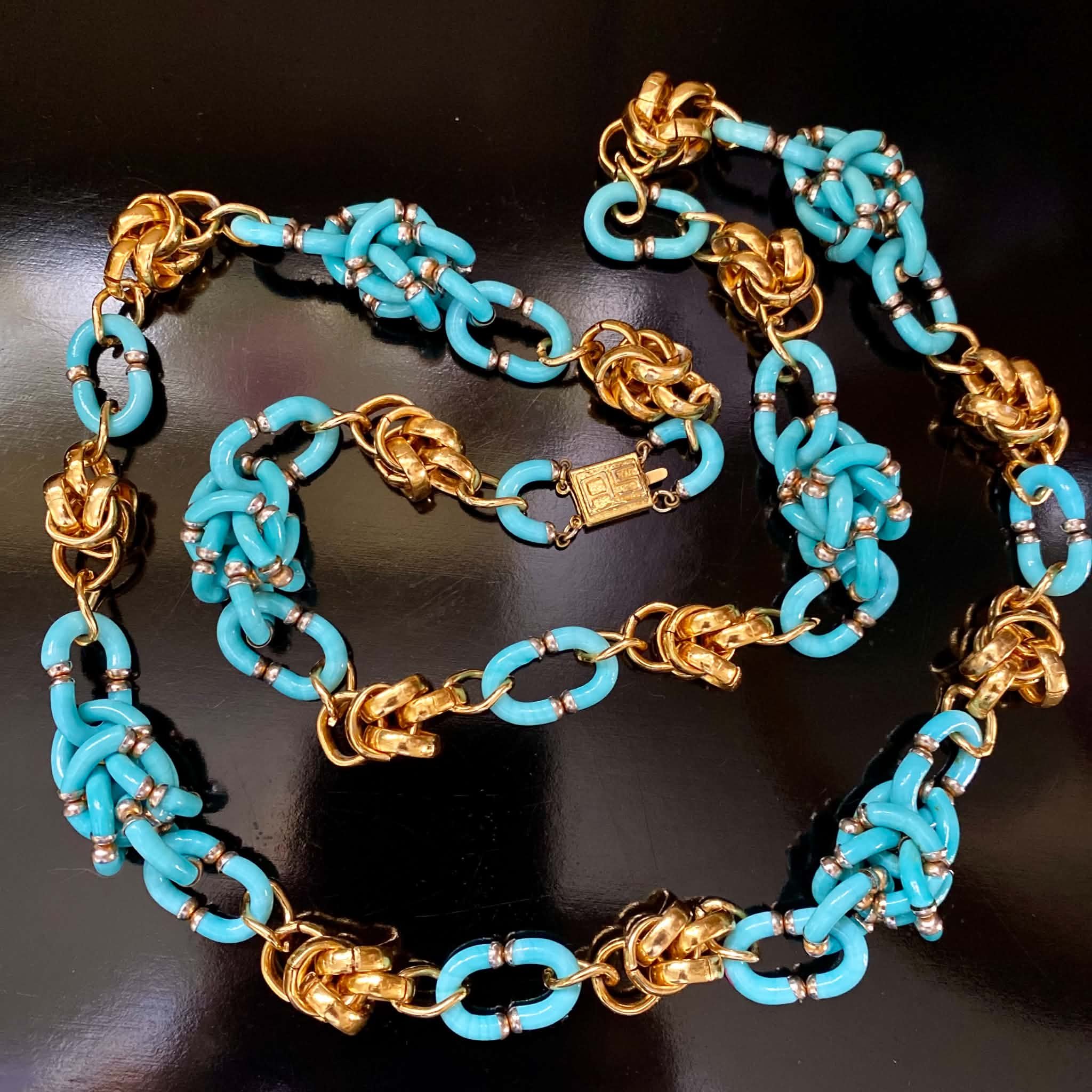 Chanel multi colour Gripoix Glass Bead Necklace