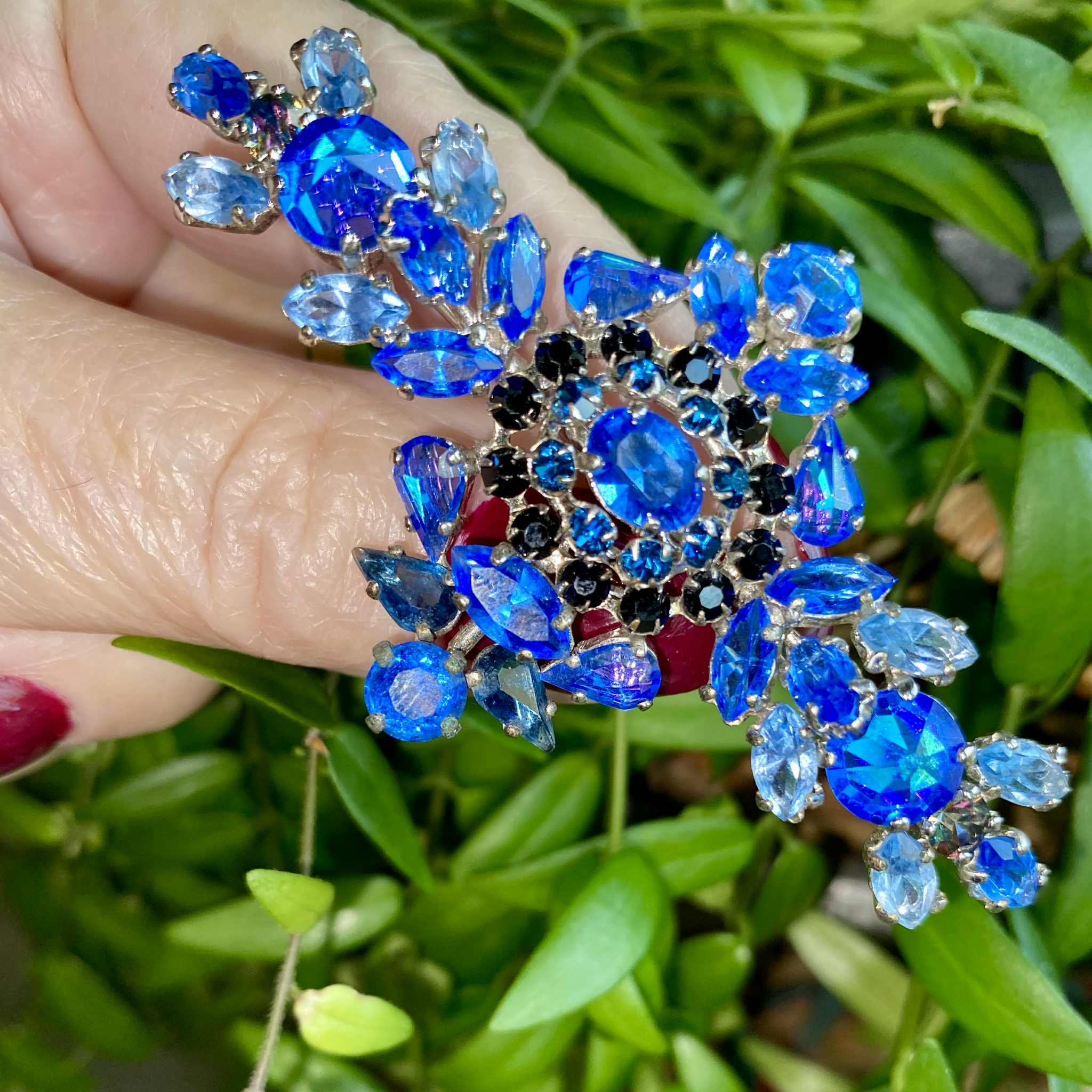 Christian Dior Gold Stone and Glass Pearl Brooch, 1960