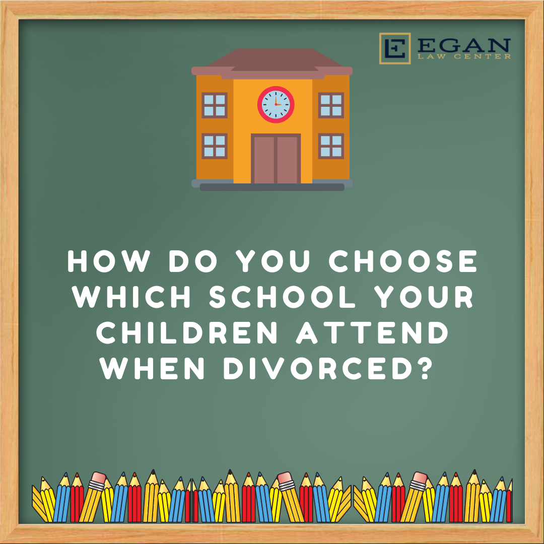 How do you choose which school your children go to when divorced?
