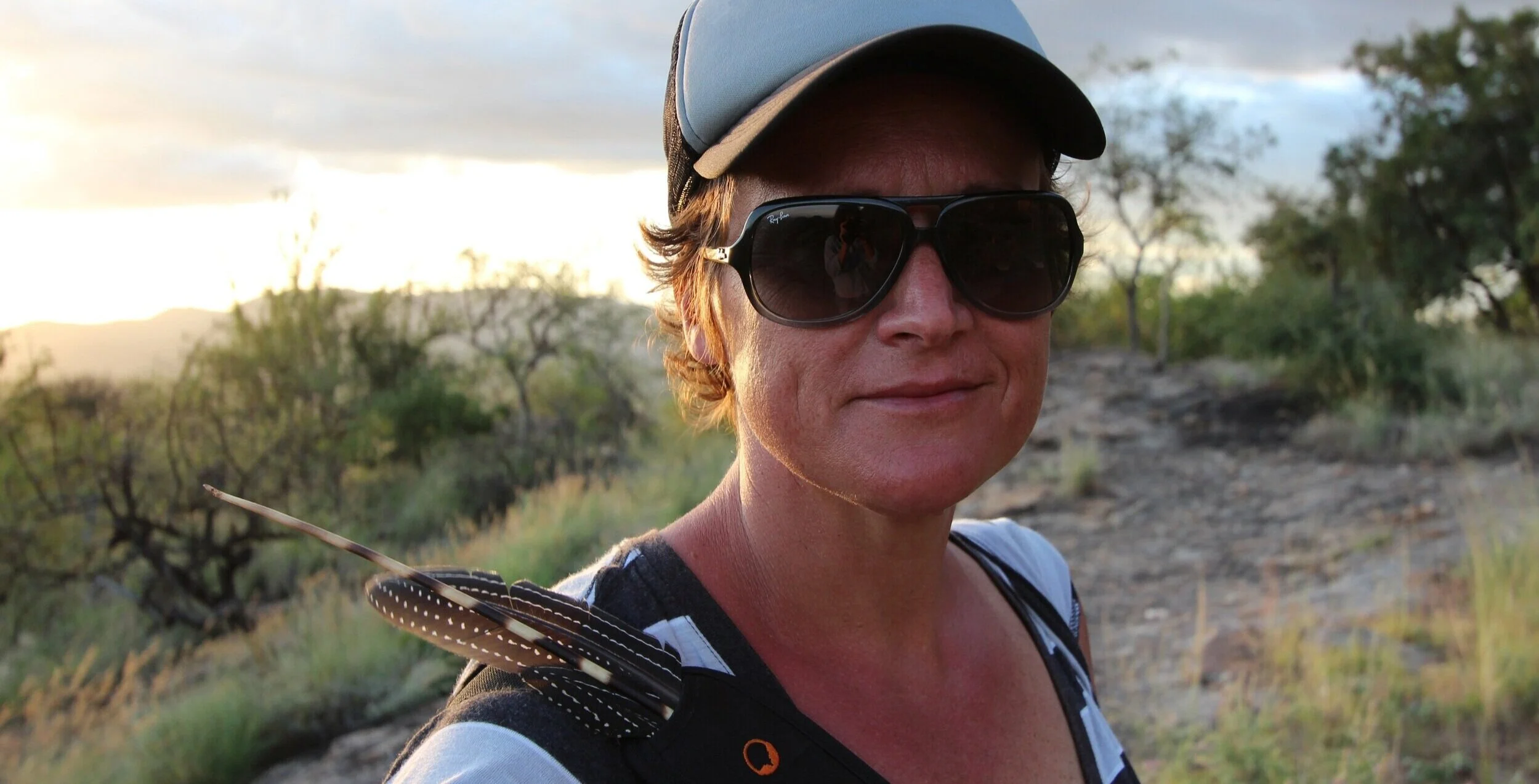Portrait of Char Stephen in northern Kenya during her years living and working in East Africa.