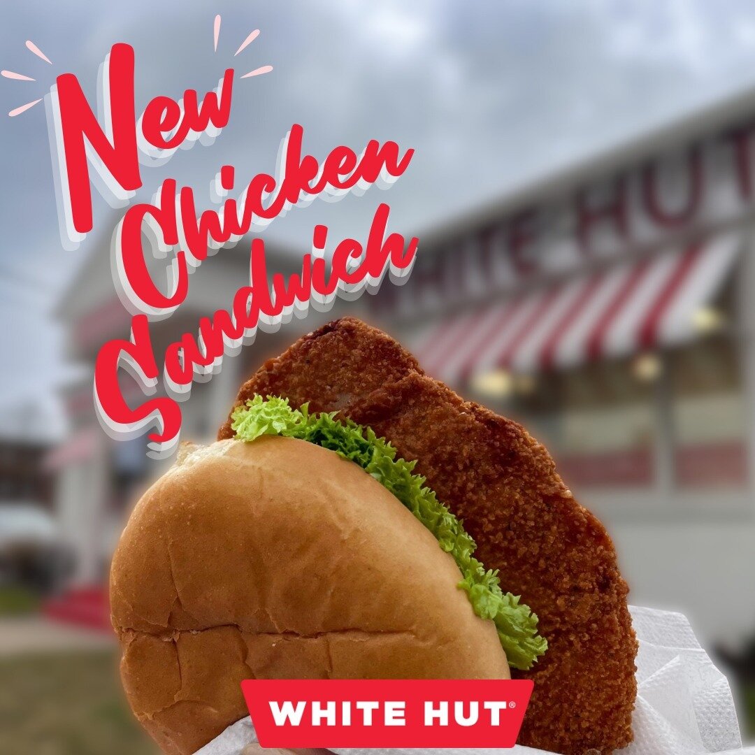Come to White Hut in Holyoke and try our⭐NEW Crispy Chicken Sandwich for only $6.25!⭐ Now Available Lunch &amp; Dinner 7 DAYS A WEEK - available only in #Holyoke 😍