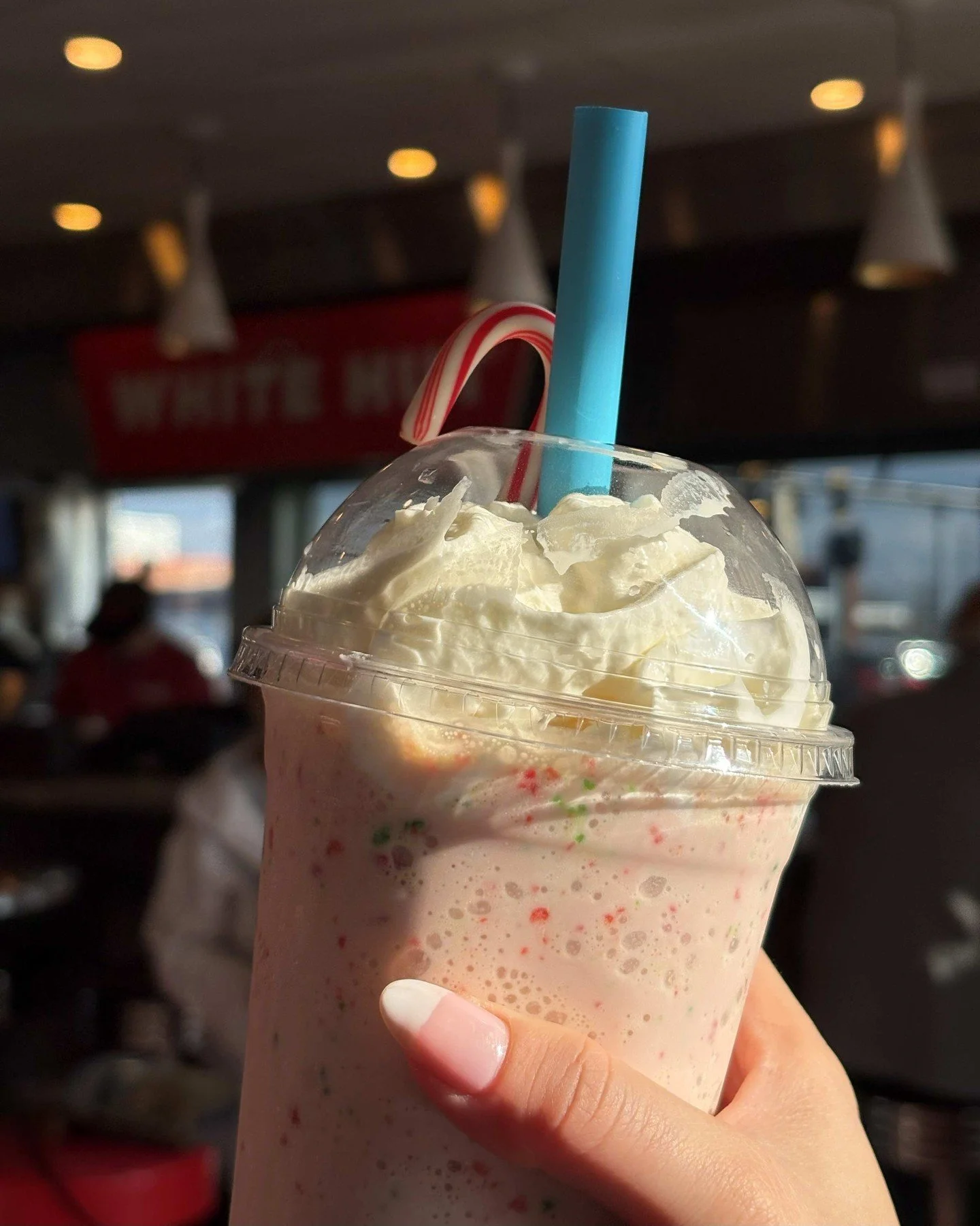 🍭 Peppermint, whipped cream, candy cane&hellip;
 Our new Peppermint Milkshake is the ultimate holiday treat! ❄️🥤