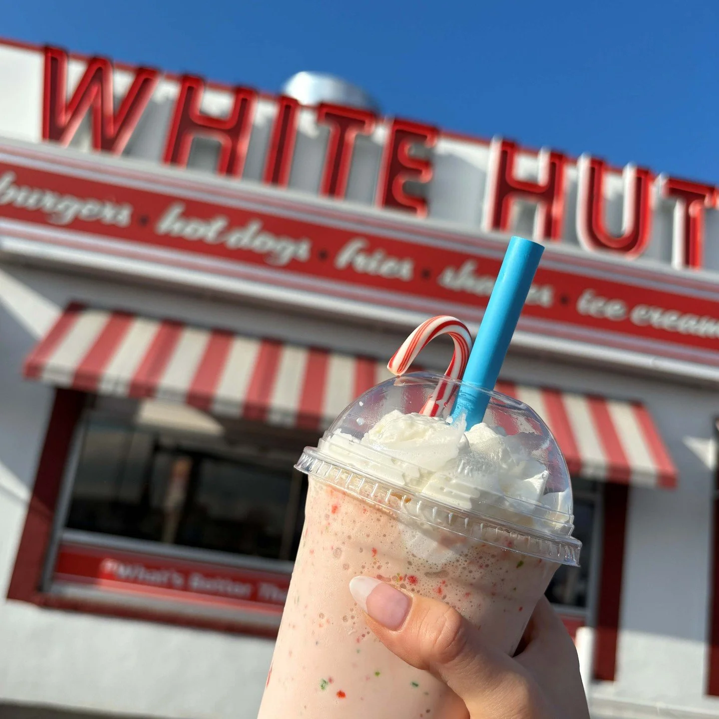 Sweet, minty, and totally irresistible! 💗❄️ Our Peppermint Milkshake is here for the holidays! Available all month long!