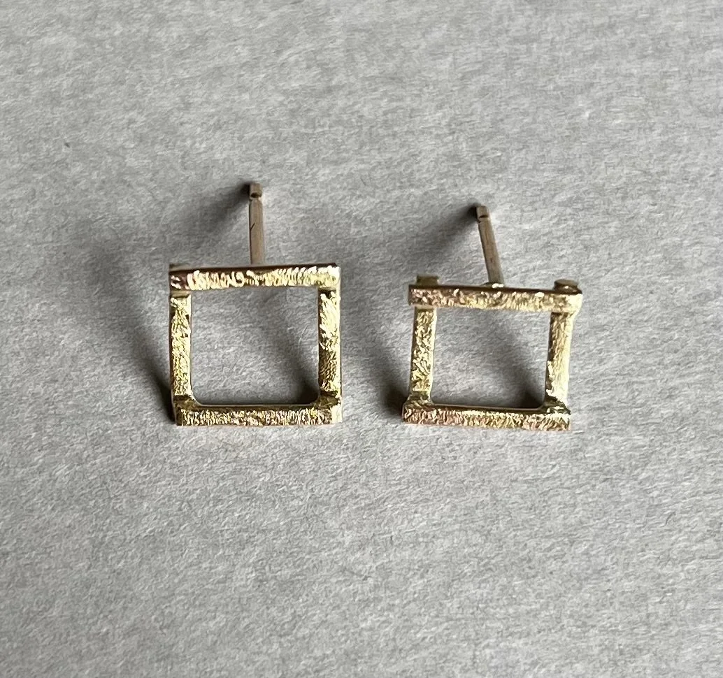 9ct gold squares