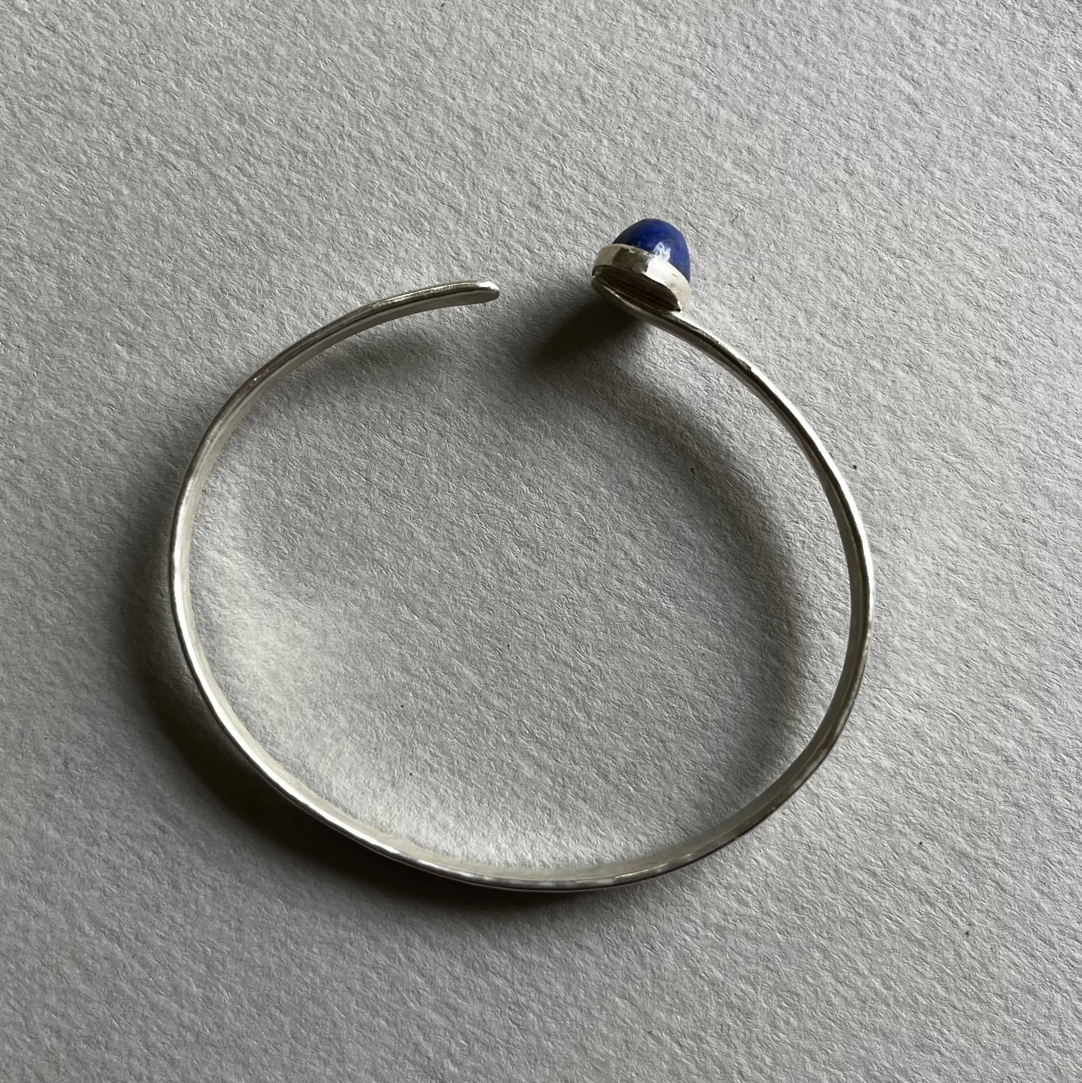 Silver with lapis lazuli