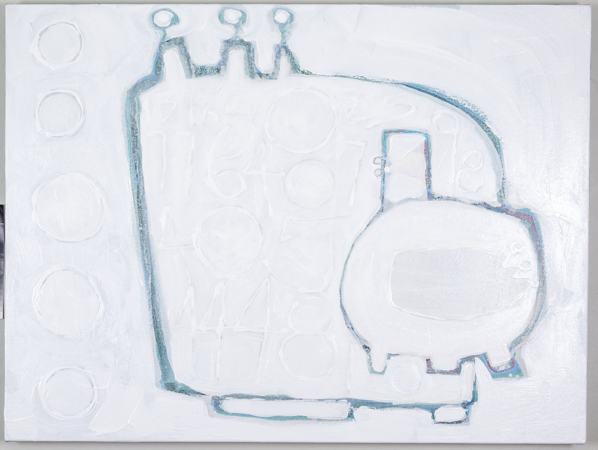 SYMBOLS - 30" x 40" - Acrylic & Graphite on Canvas - $4,500.