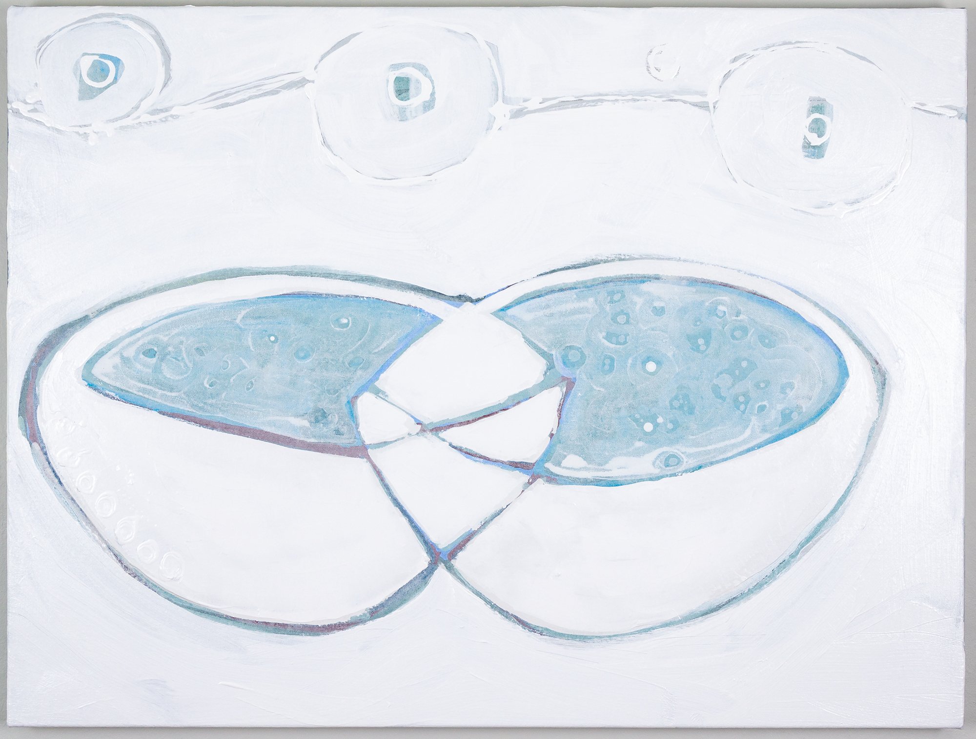 SINGING BOWLS - 30" x 40" - Acrylic & Graphite on Canvas - $4,500.