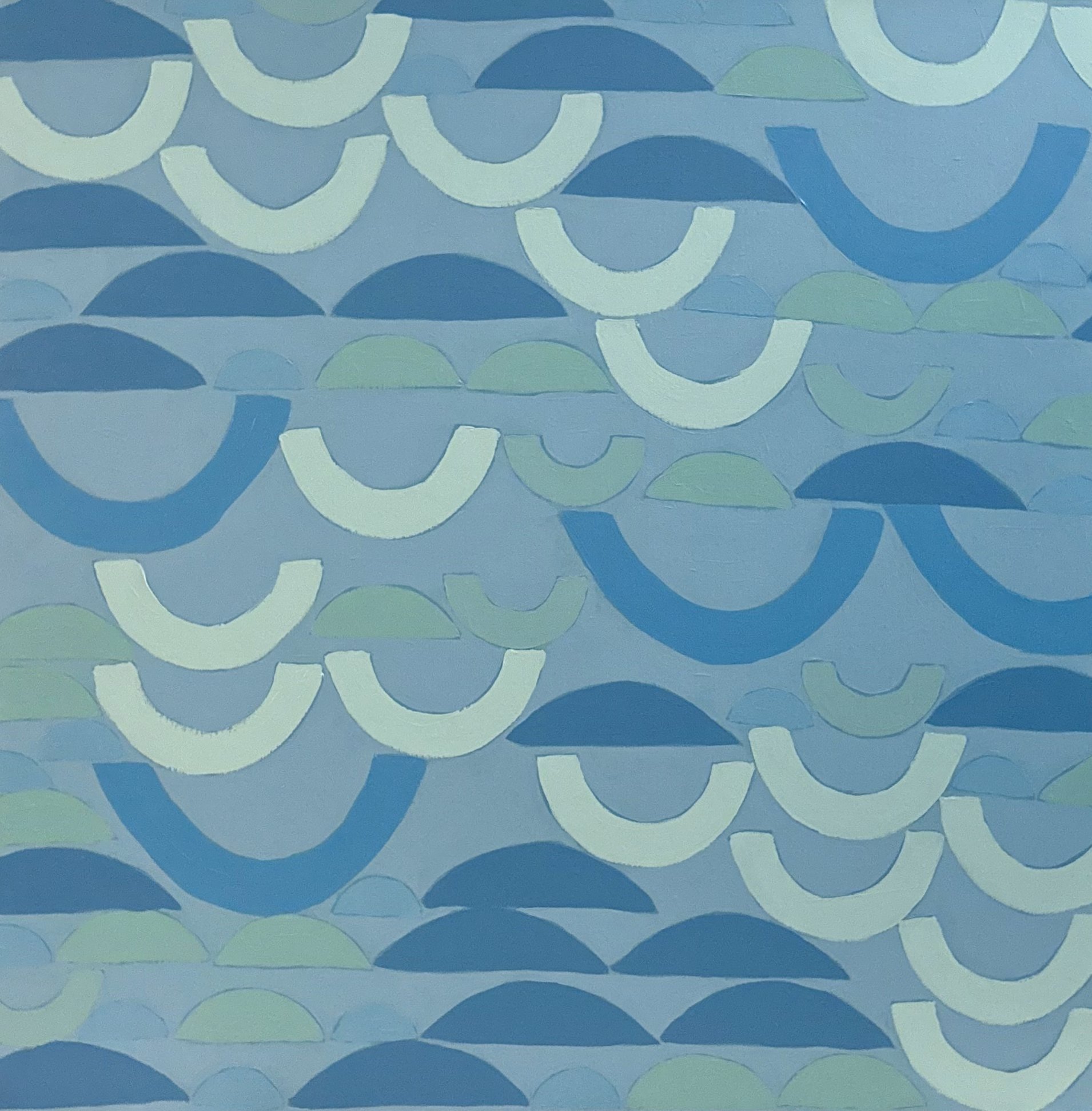 WAVES - KJ - 40" x 40" - Acrylic on Canvas - $5,600.