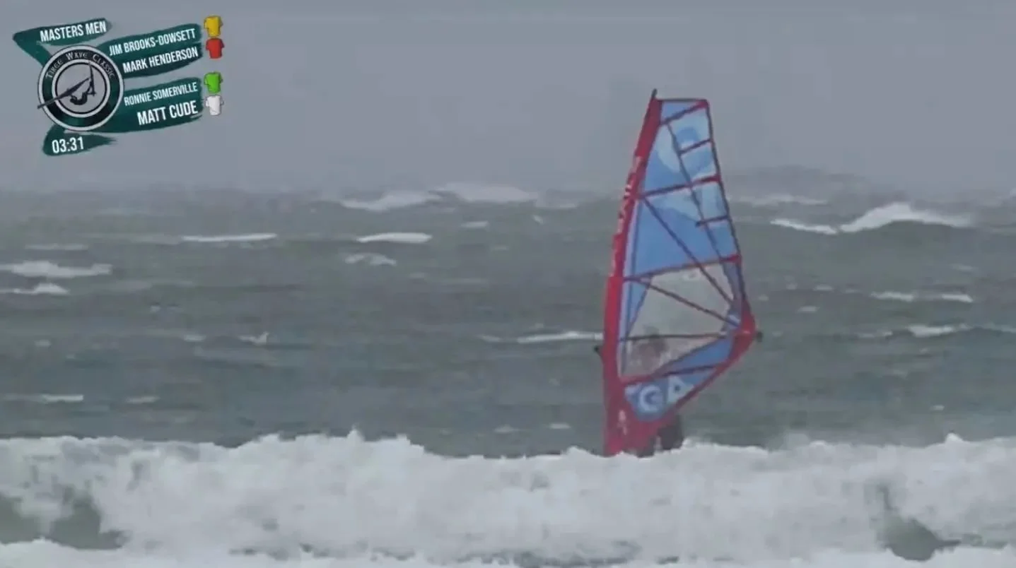 Bonkers 60 knots masters double elimination. 
So much fun 🤣
.
.
@tiree_wave_classic