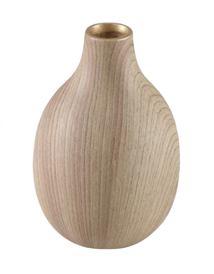 (8) Asagao Natural Ceramic Bud Vase (5" x 1" Dia)