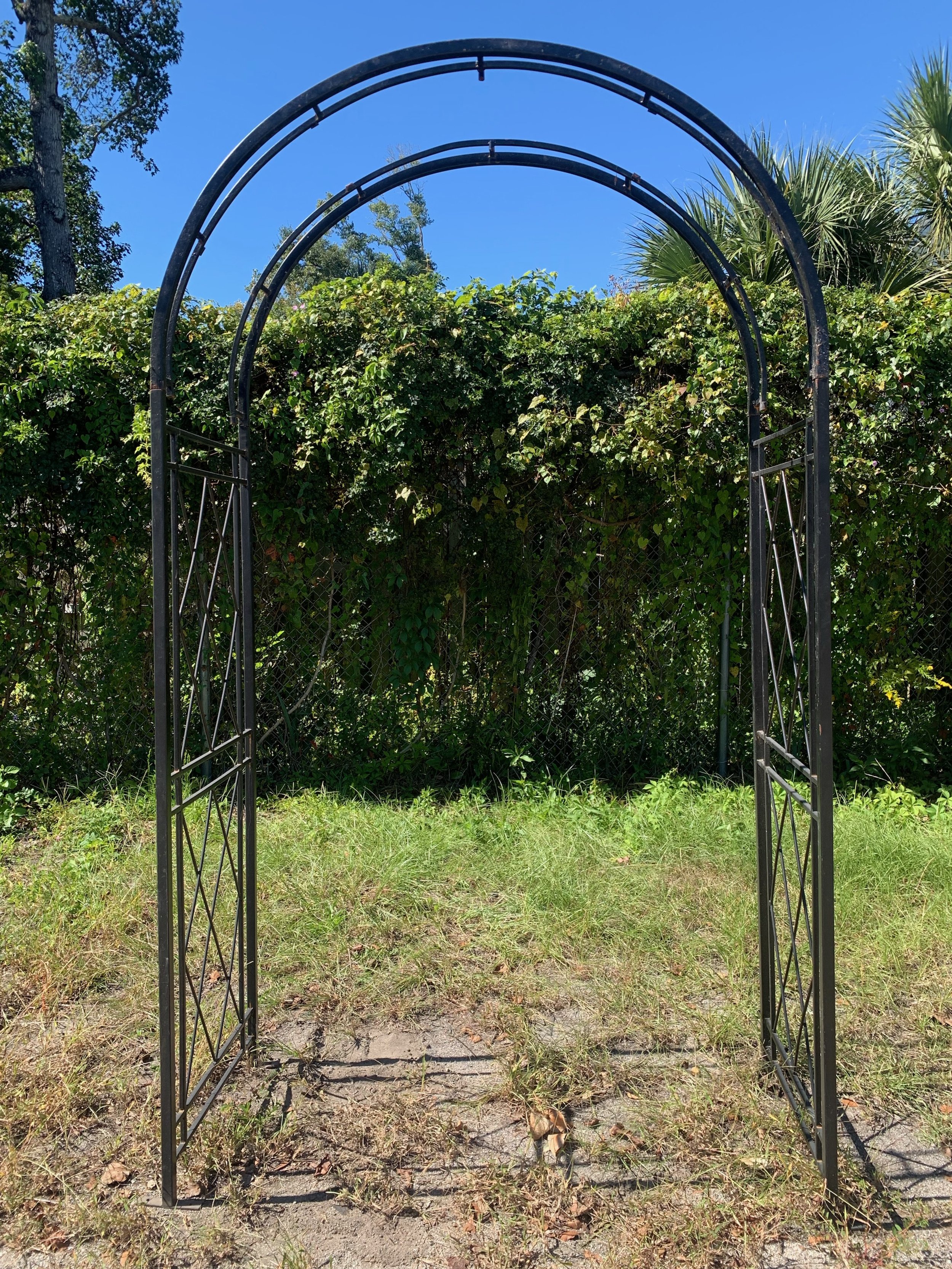 Wrought Iron Arbor
8’ L x 4.5’ W x 2’ D