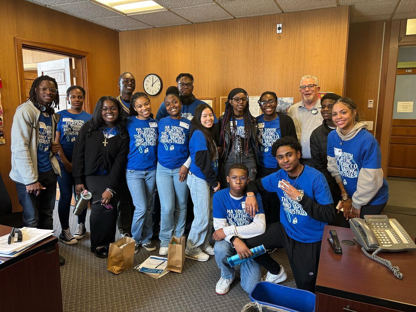 Today ACES youth participated in @the84_movement Kick Butts Day Conference where they had the opportunity to speak with the offices of Senator Michael Brady and Representative William C. Galvin about tobacco laws and policy. We are so proud of our yo