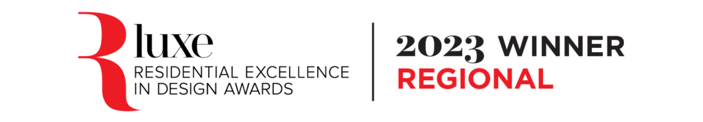Luxe RED Awards 2023 Regional Winner badge — Anne Barger Designs, Austin Texas luxury interior designer