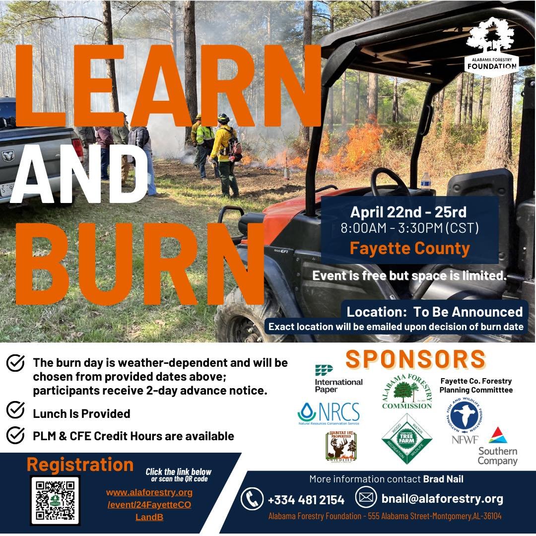 There&rsquo;s still time to register for the upcoming Learn and Burn in Fayette County 🔥