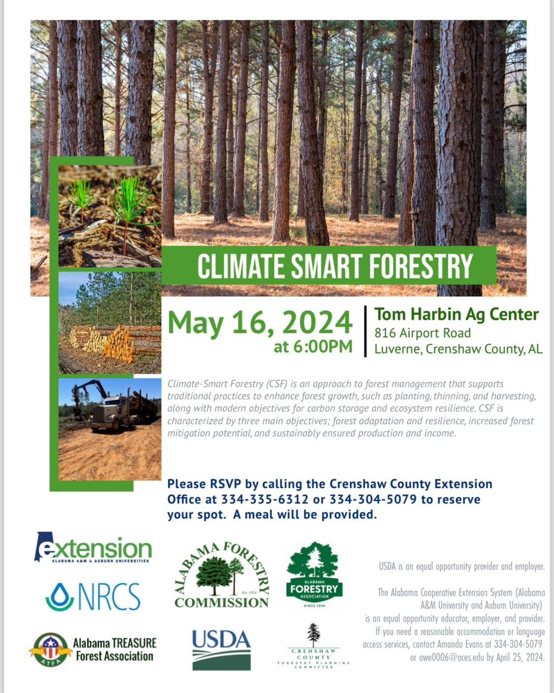 Planting, thinning, and harvesting are all part of Climate Smart Forestry. 🌳🌲