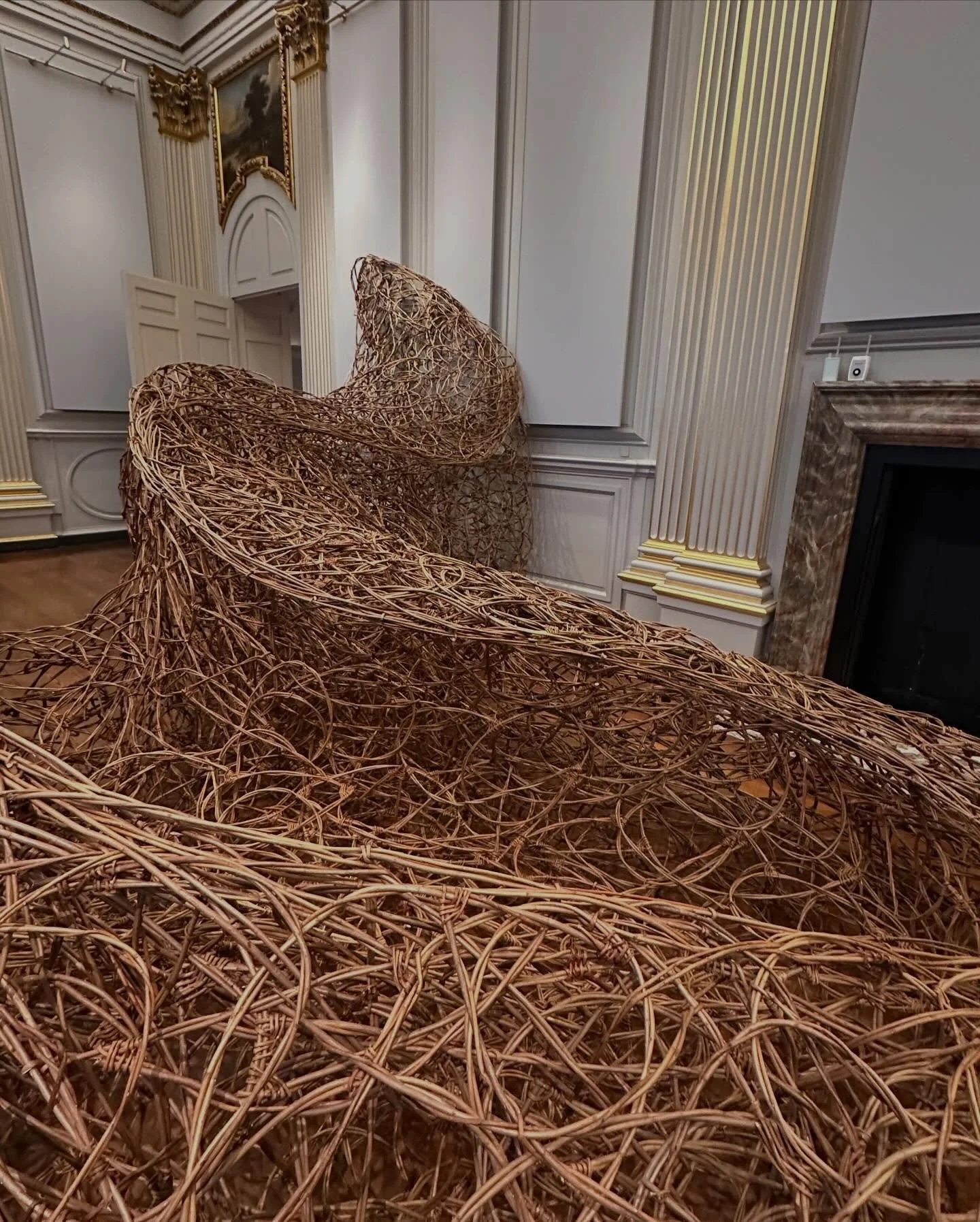 On Friday I finally got to see the incredible @lauraellenbacon exhibition at @ntbeningbrough - I&rsquo;ve wanted to see Laura&rsquo;s work in person for a long time and it most certainly didn&rsquo;t disappoint. Such imposing work created with intric