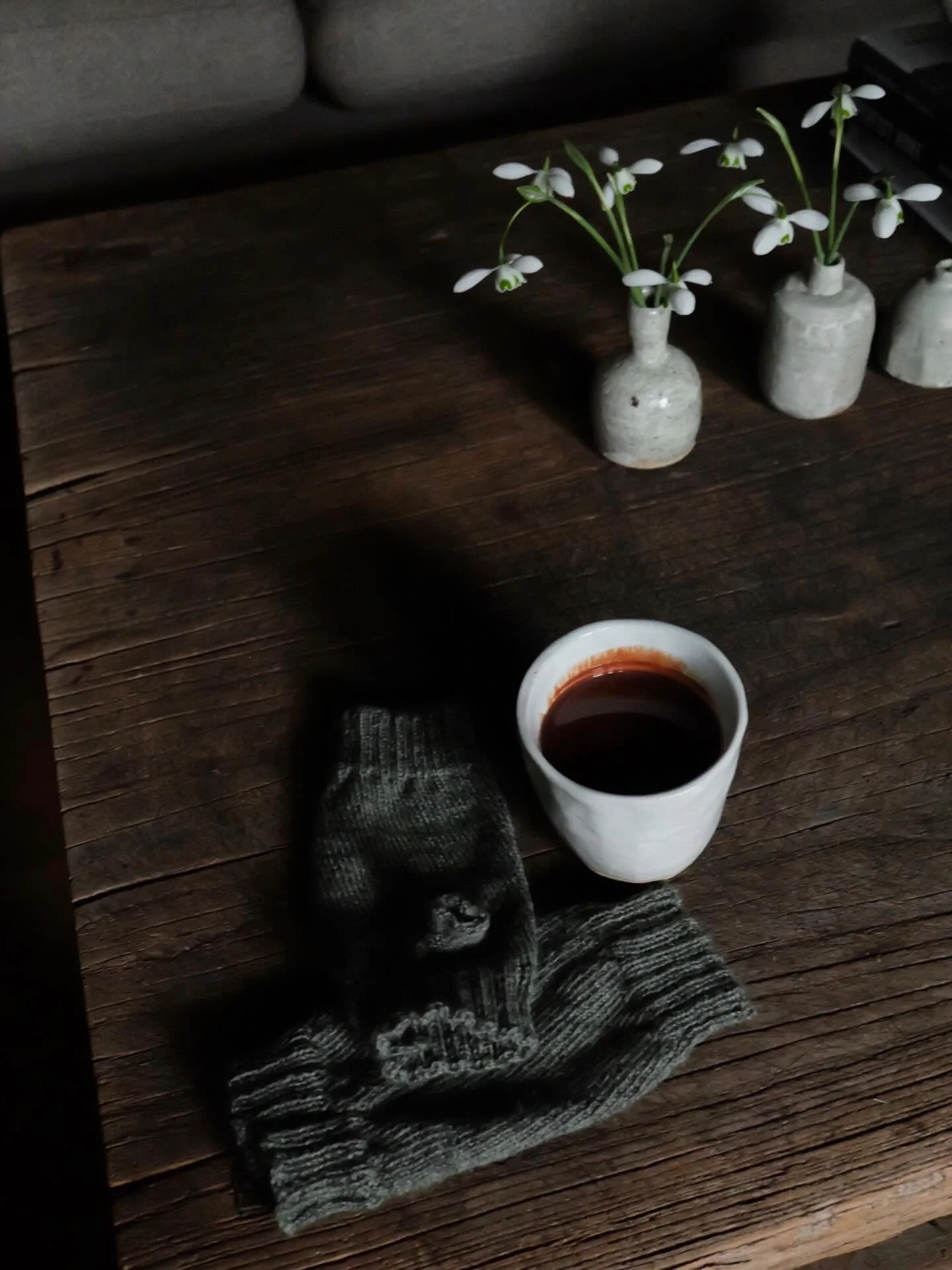 It&rsquo;s most definitely a hot chocolate and snowdrops day BUT I&rsquo;m out of @harthchocolate. Send help 😱‼️