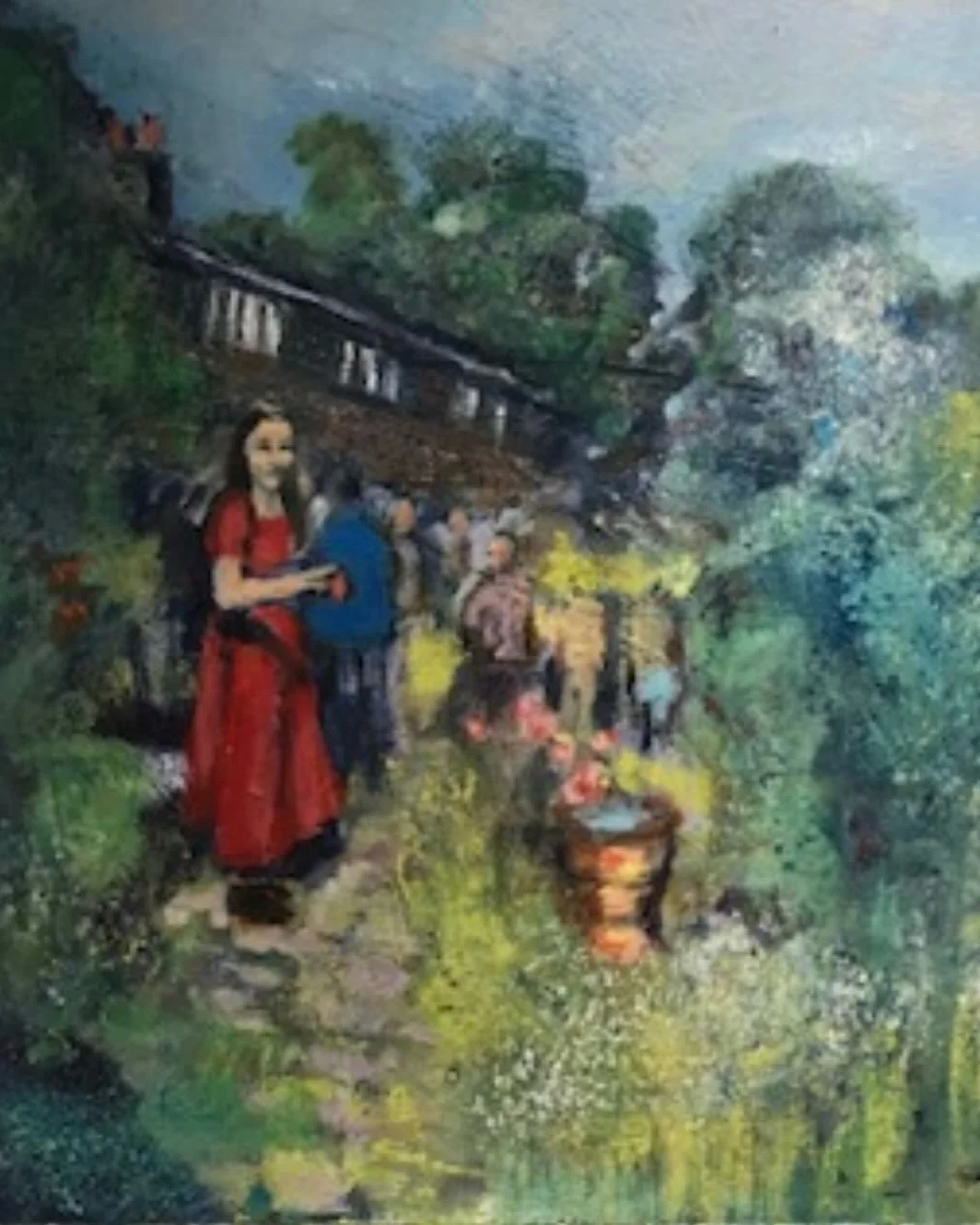 What a lovely surprise to receive this interpretation of the garden gathering on Sunday from Annie Dearman (not on IG) 🥰 
Other pics from Jo @origin.creative.co