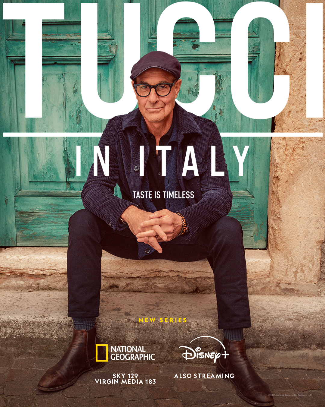 Stanley Tucci in Tucci in Italy for National Geographic and Disney+