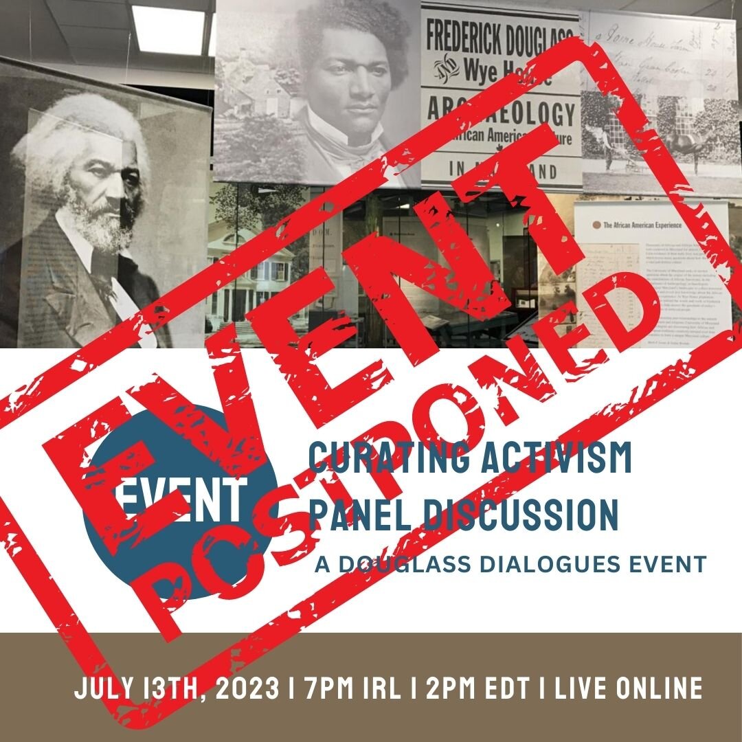 📣 EVENT POSTPONED! 📣
Due to unforeseen circumstances our planned &quot;Curating Activism&quot; panel for #DouglassWeek2023 will not proceed today as planned.
Stay tuned for a new date! 💖