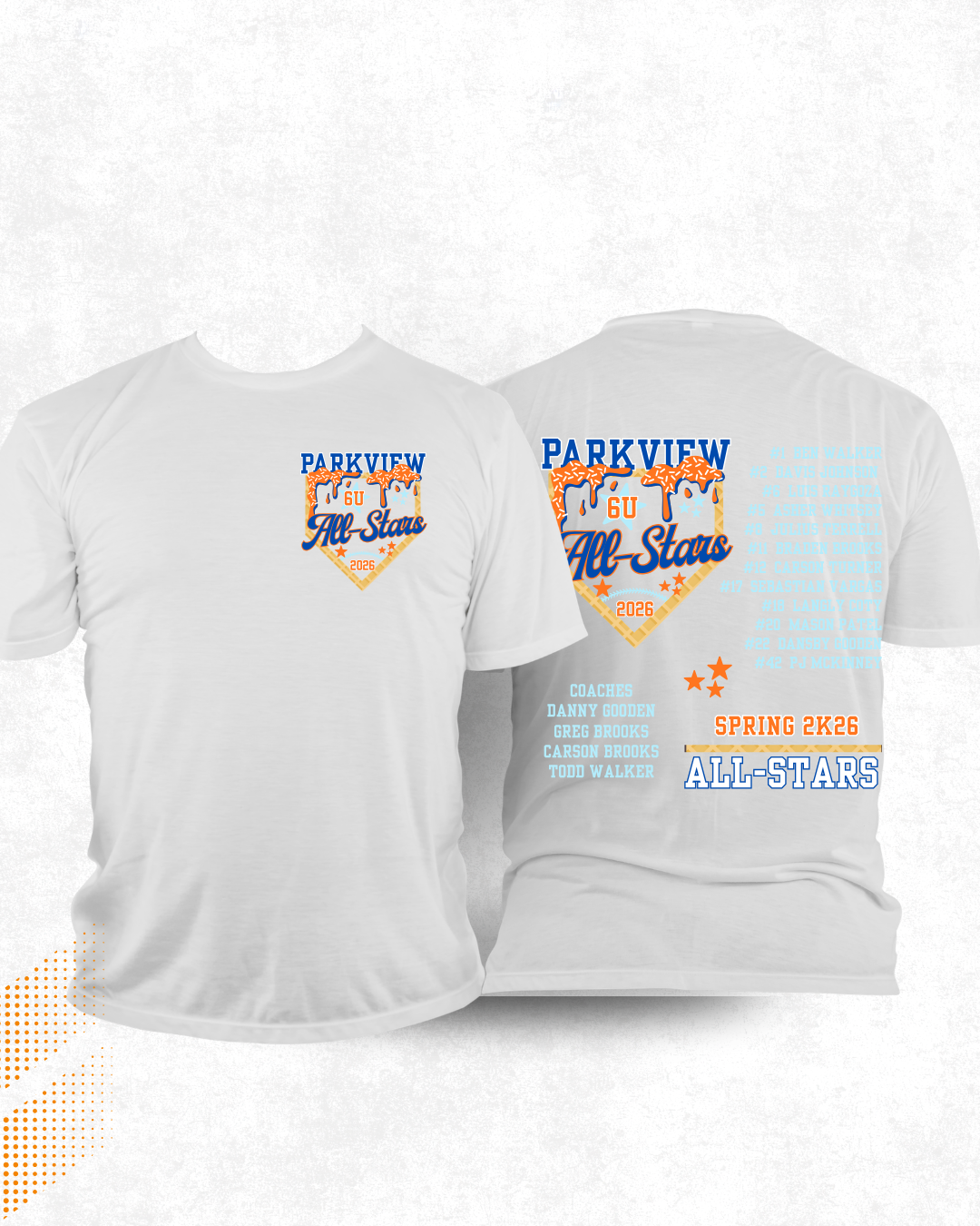 Team Roster Shirt Request Deposit