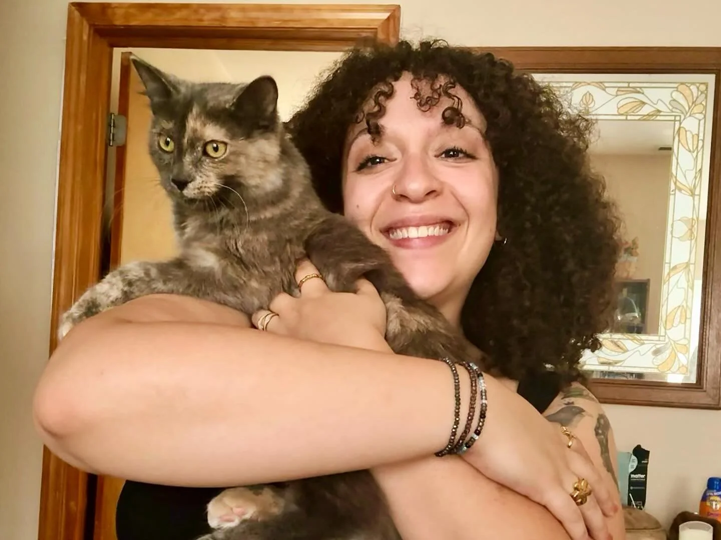 Introducing: Juno! 

Nathan saw a playful and fluffy-tailed kitten at the Tree House Cat Cafe last month. He immediately texted me about her, and I thought: &ldquo;aww, cute!&rdquo; The following Sunday he asked if I wanted to go meet her. I said &ld