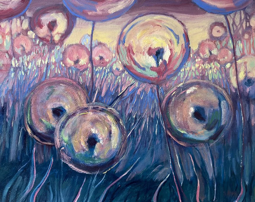 Violet, 16"x20" oil on canvas