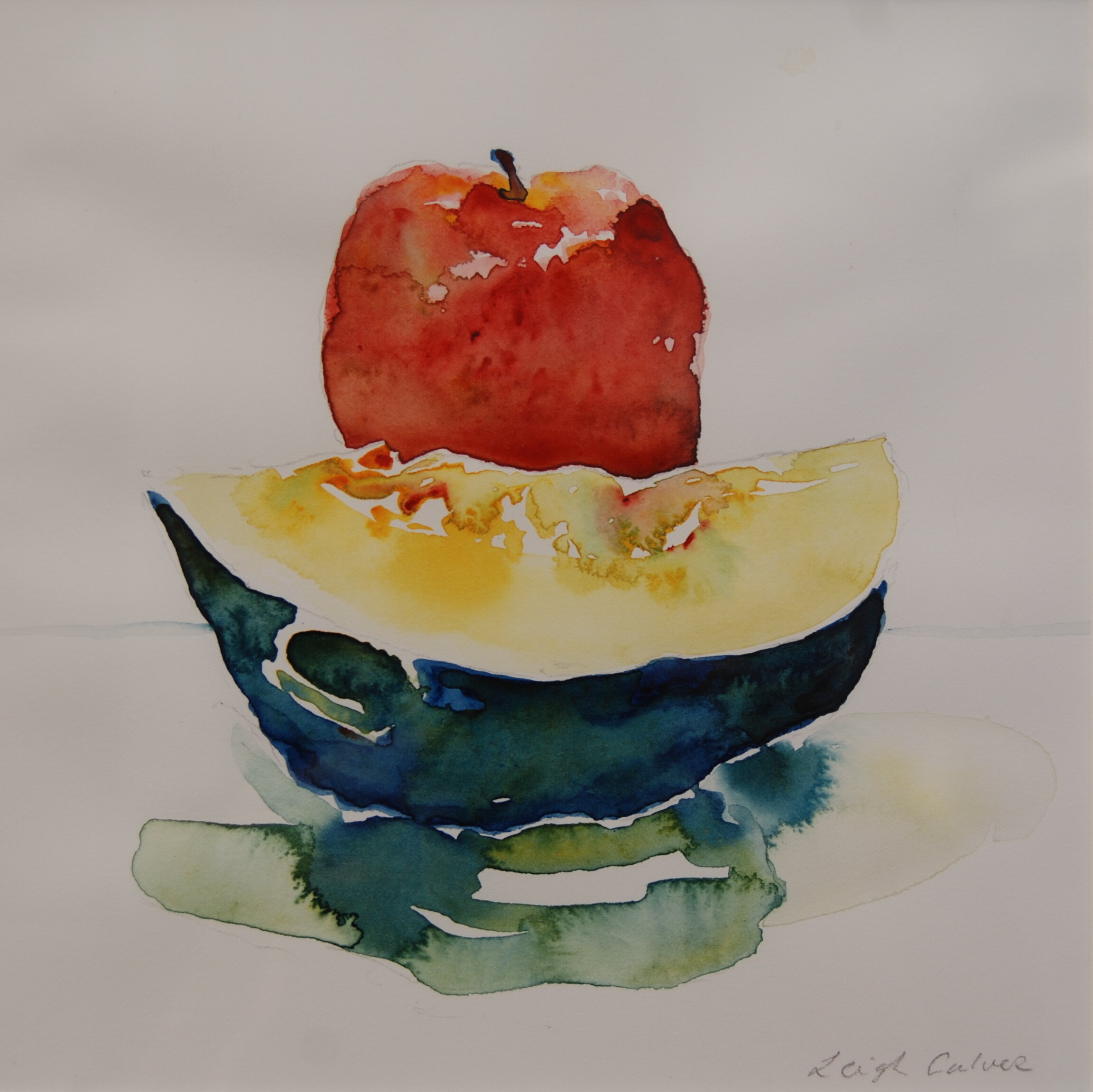 <b><i>Still Life with Apple and Melon</i></b> (from Deborah Ellis set-up)