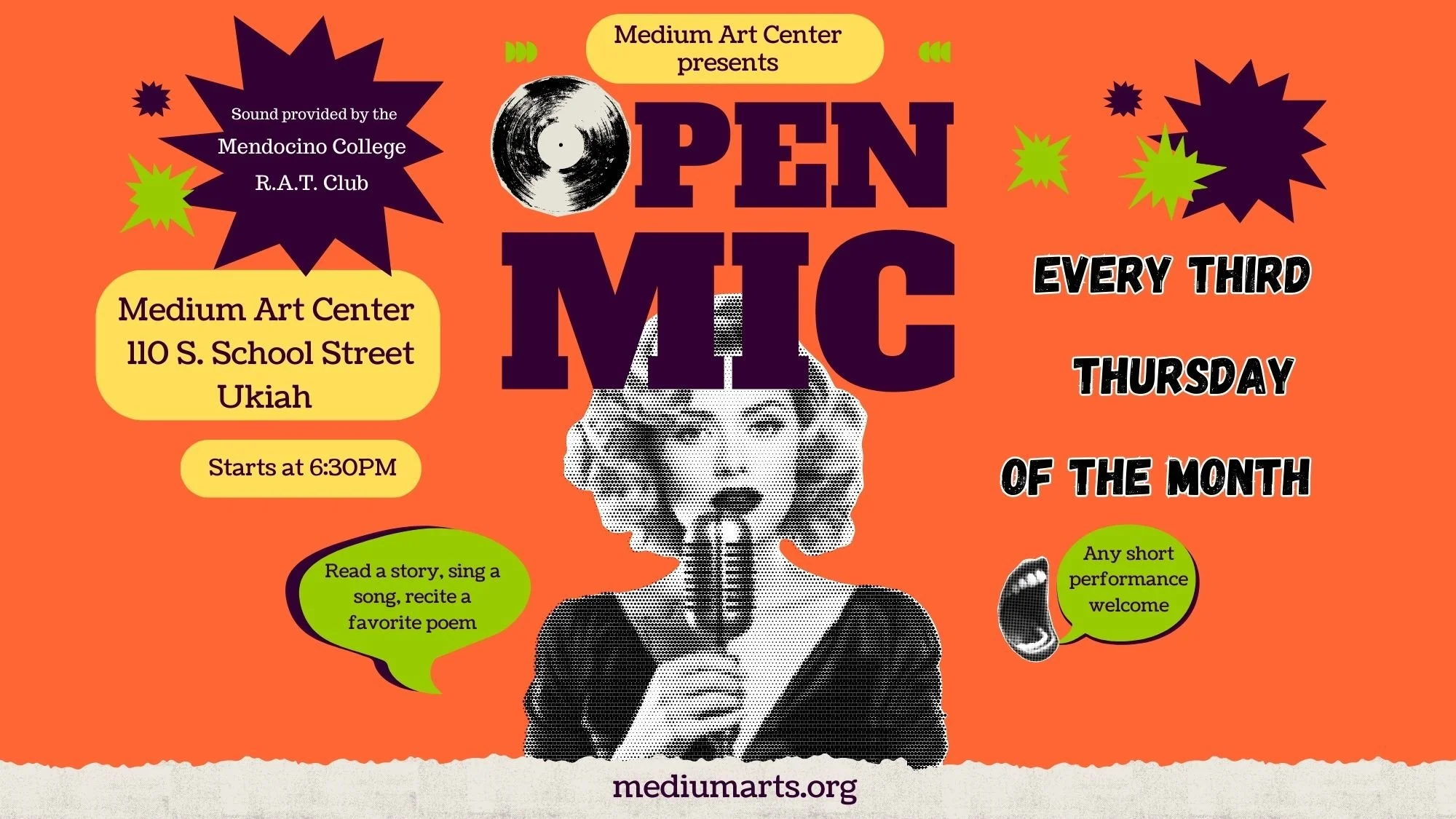 Monthly Open Mic Night