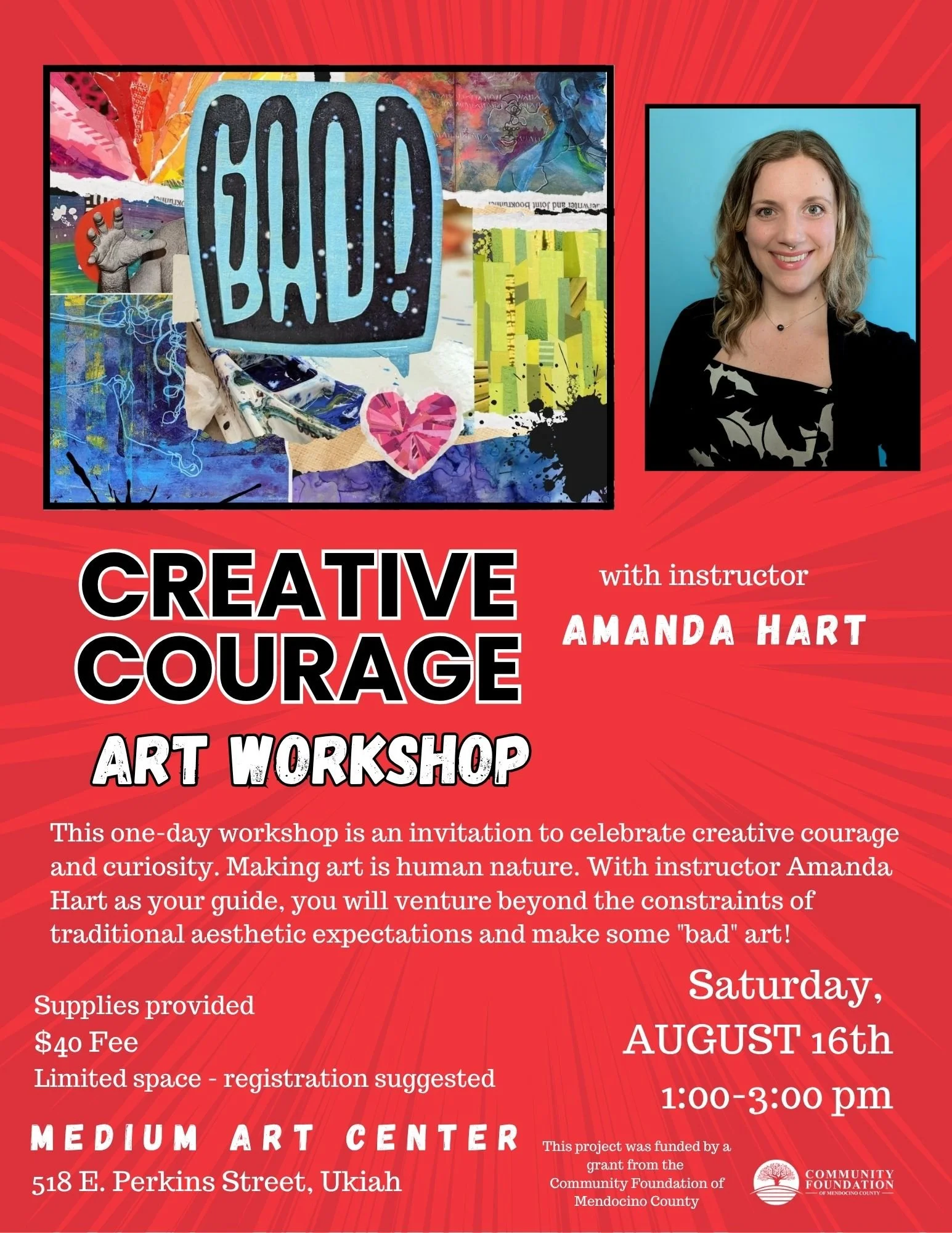 Art for All - "Creative Courage" workshop with Amanda Hart