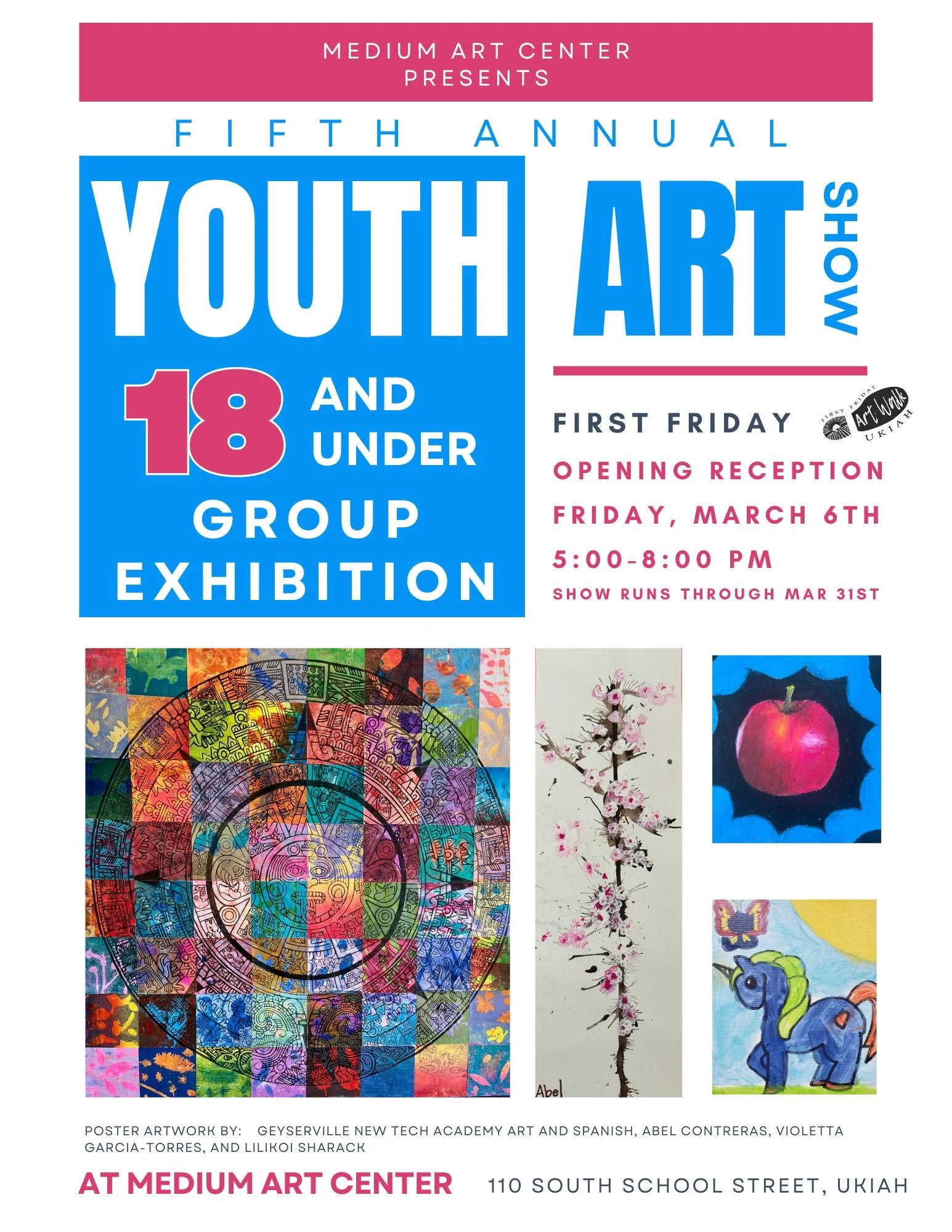 Fifth Annual Youth Art Exhibition Opening &amp; First Friday Art Walk 