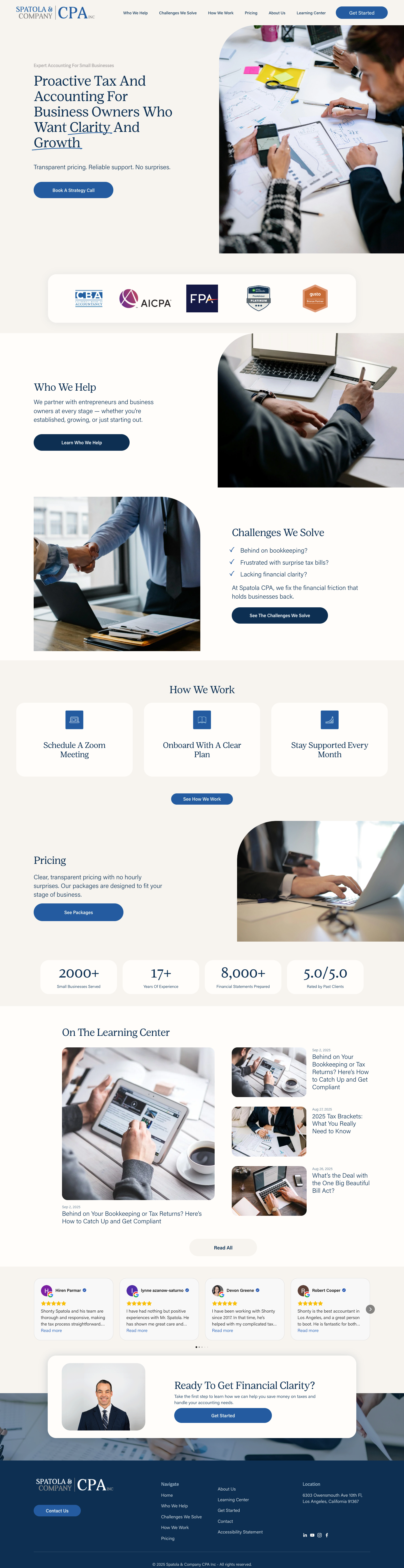 Spatola CPA homepage