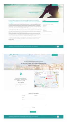 The old website of Ana Marques, inside page