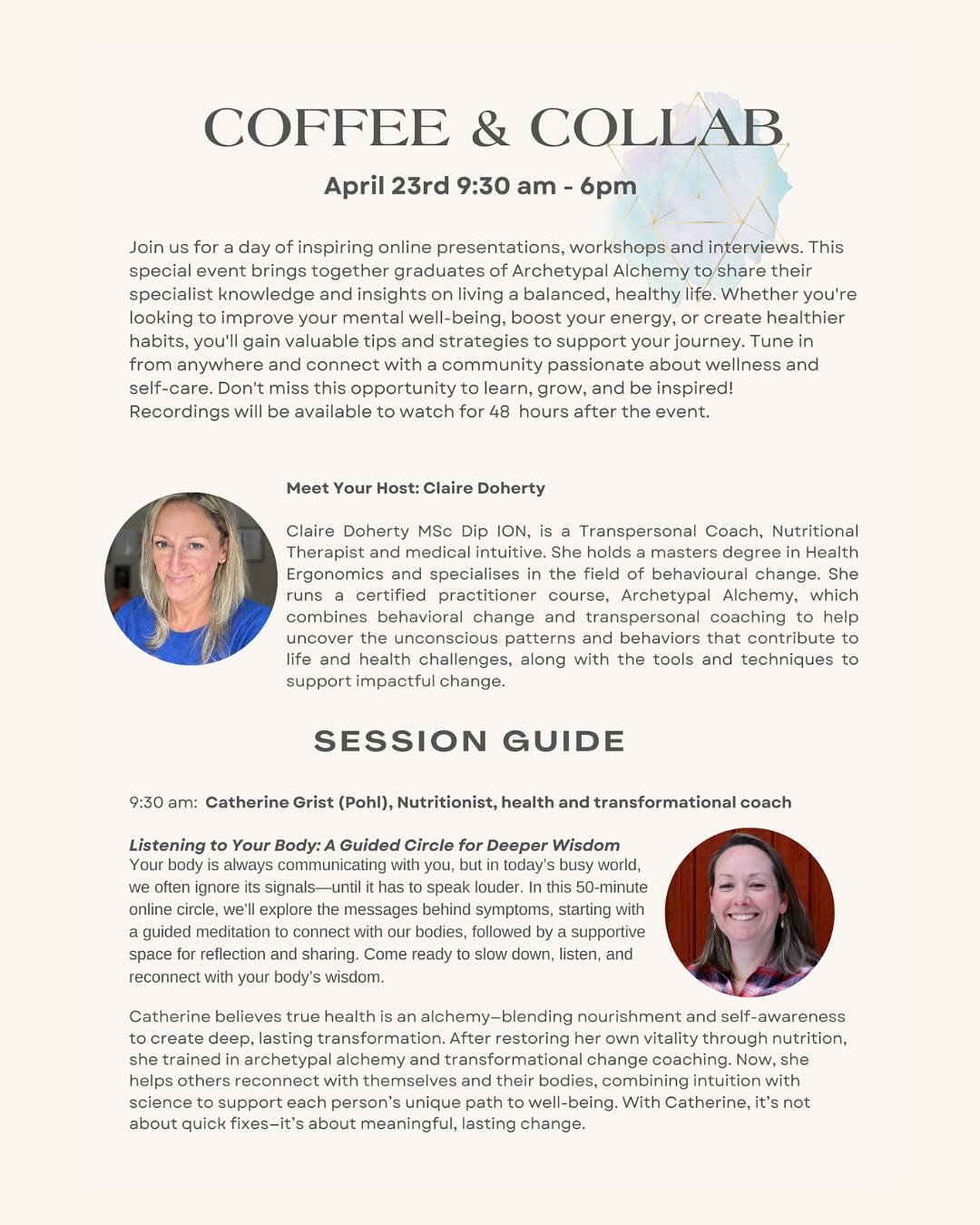 Come and join us for this special event!
I&rsquo;m so proud to be taking part in this &lsquo;coffee &amp; collab&rsquo; day on 23rd April. And it&rsquo;s FREE!

It&rsquo;s being organised by my friend and mentor, Claire Doherty, who runs the incredib