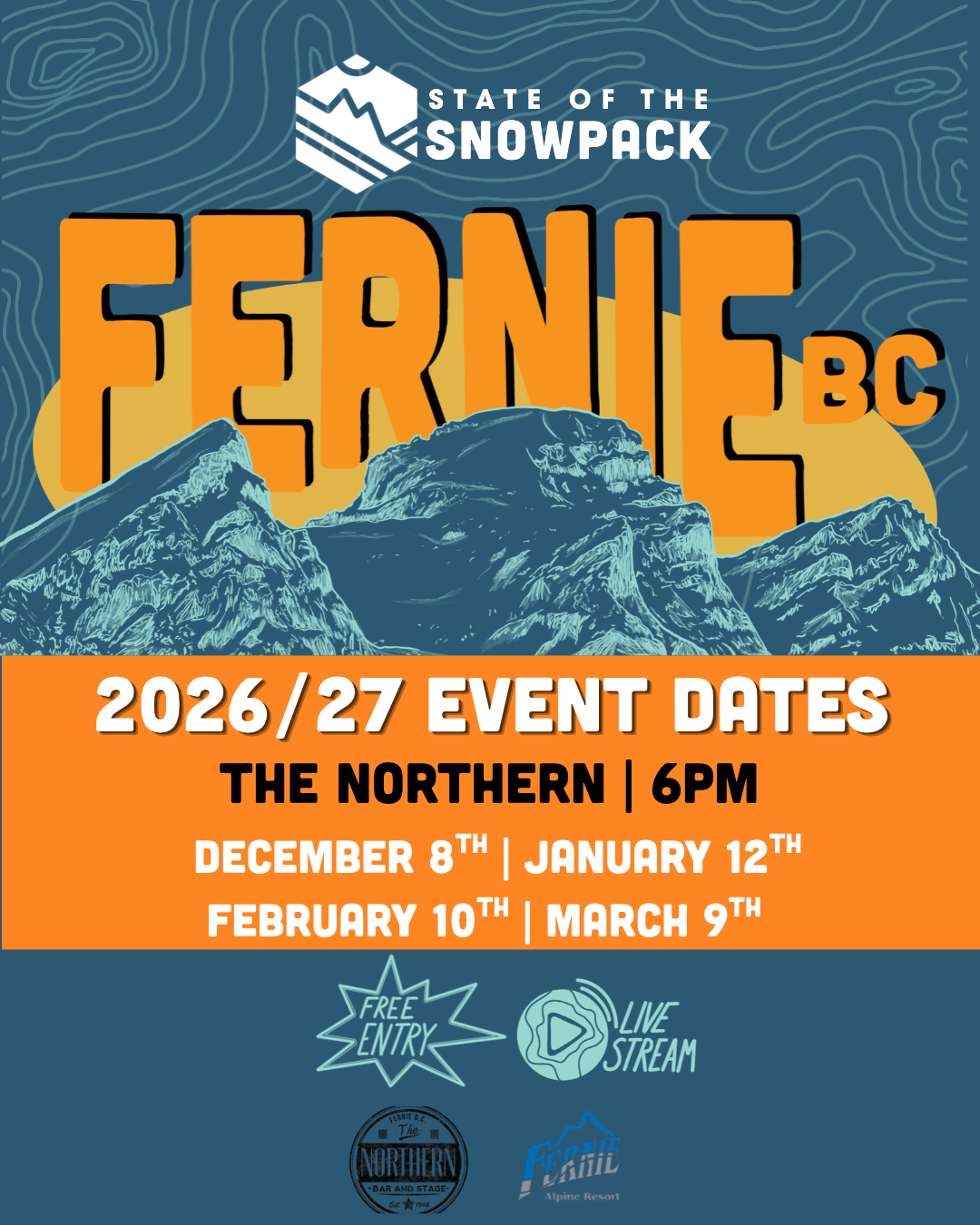 SOTS Fernie - 2026/27 event dates